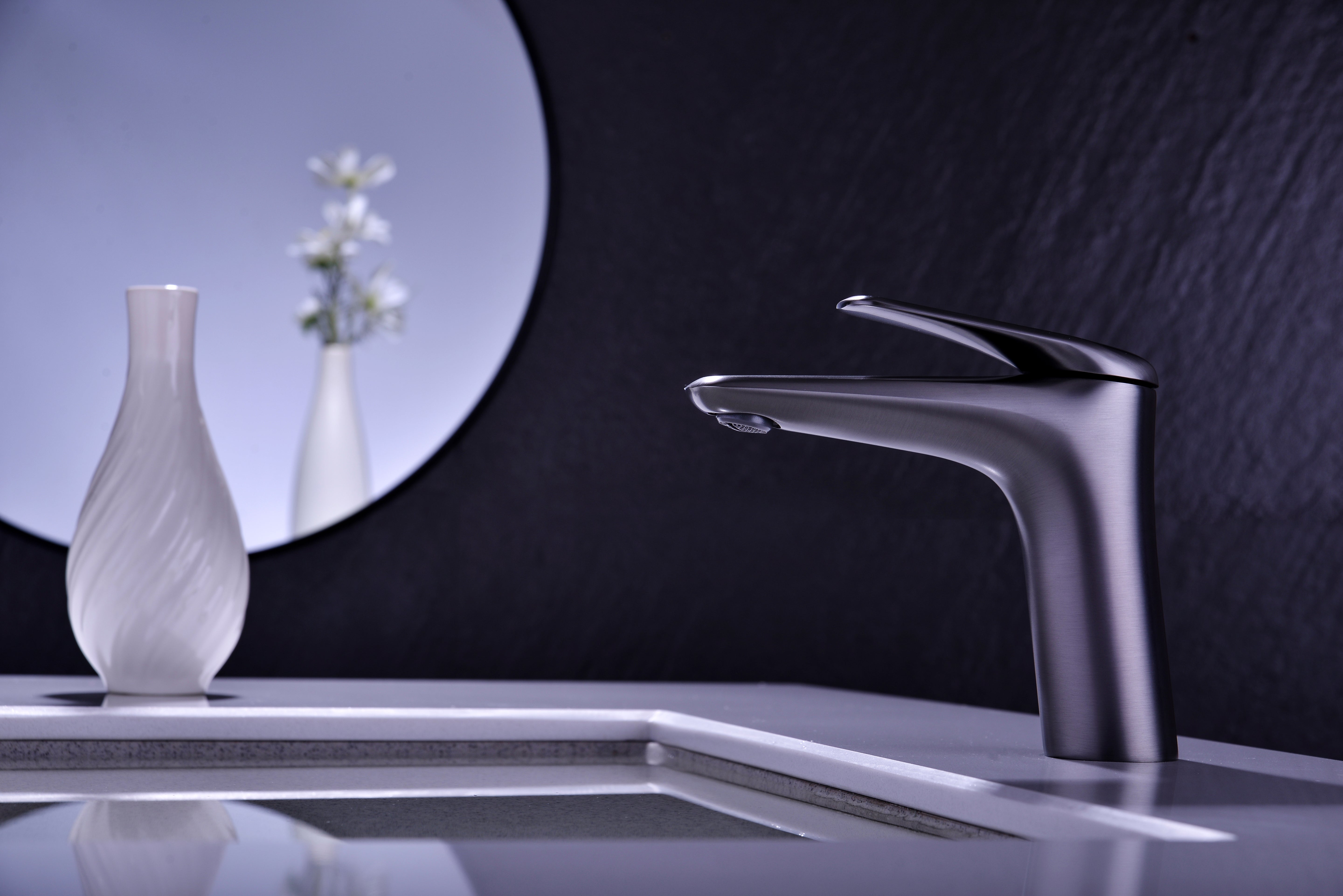 Niagara Low Basin Mixer Tap – Gun Grey, 86001GG