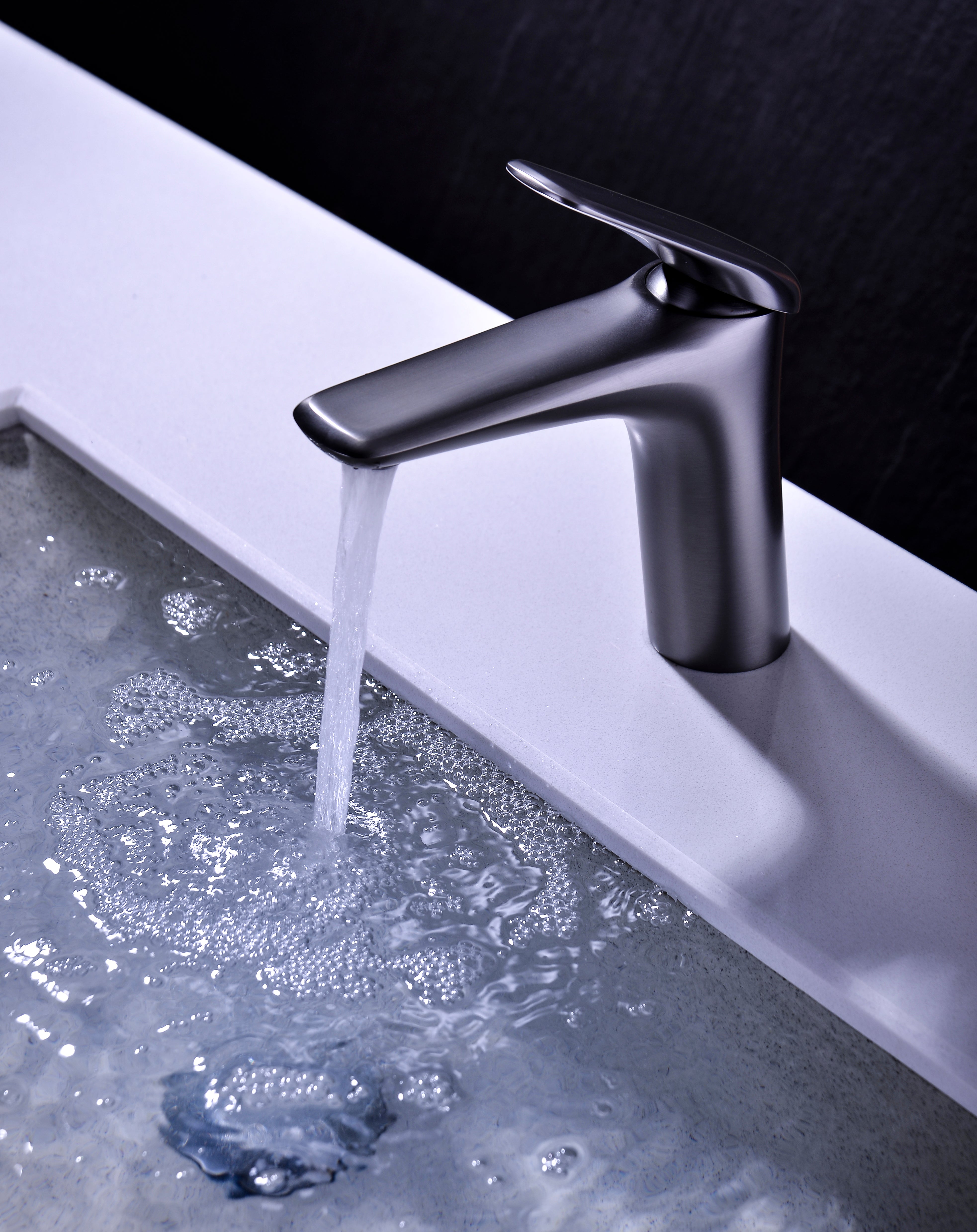 Niagara Low Basin Mixer Tap – Gun Grey, 86001GG