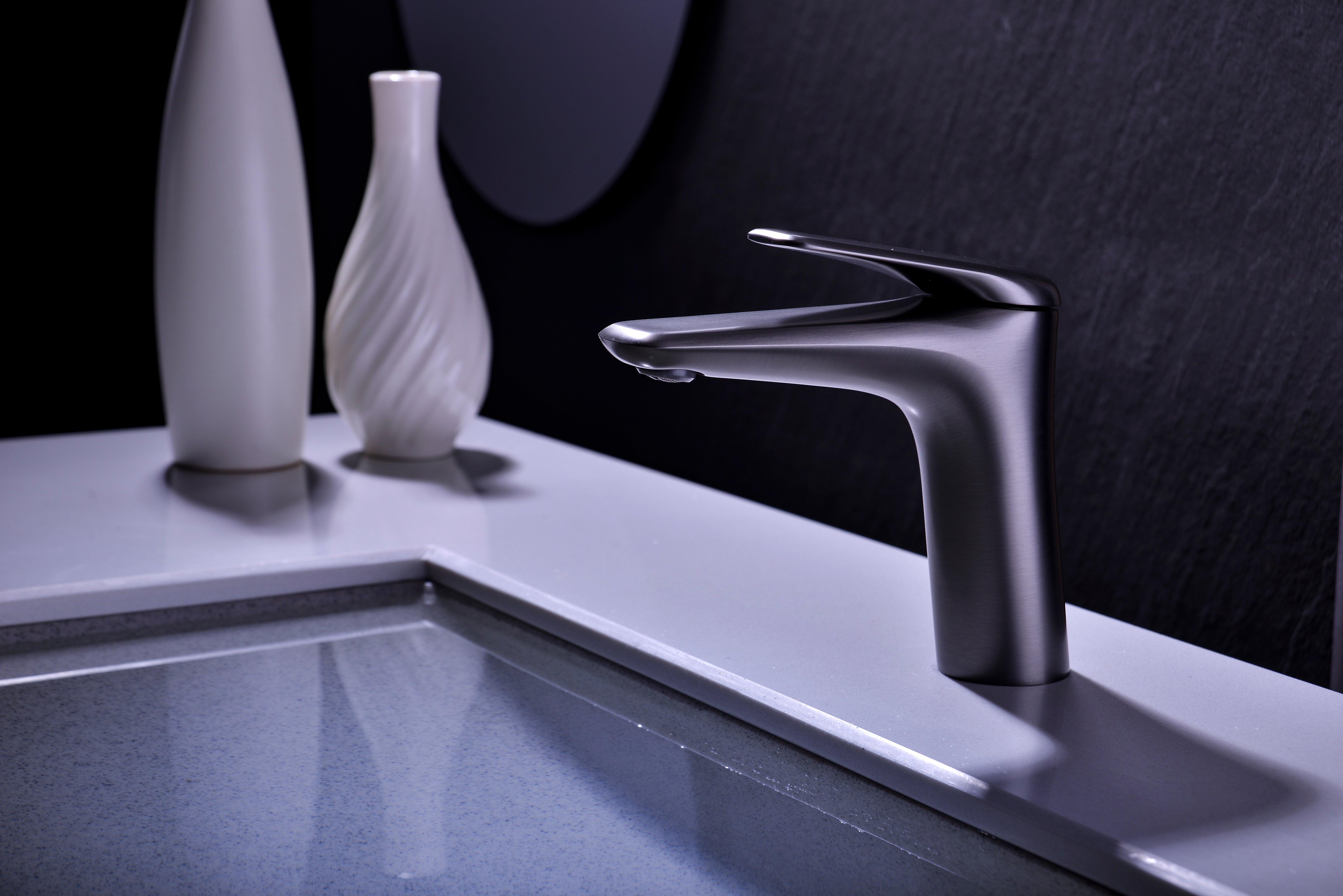 Niagara Low Basin Mixer Tap – Gun Grey, 86001GG