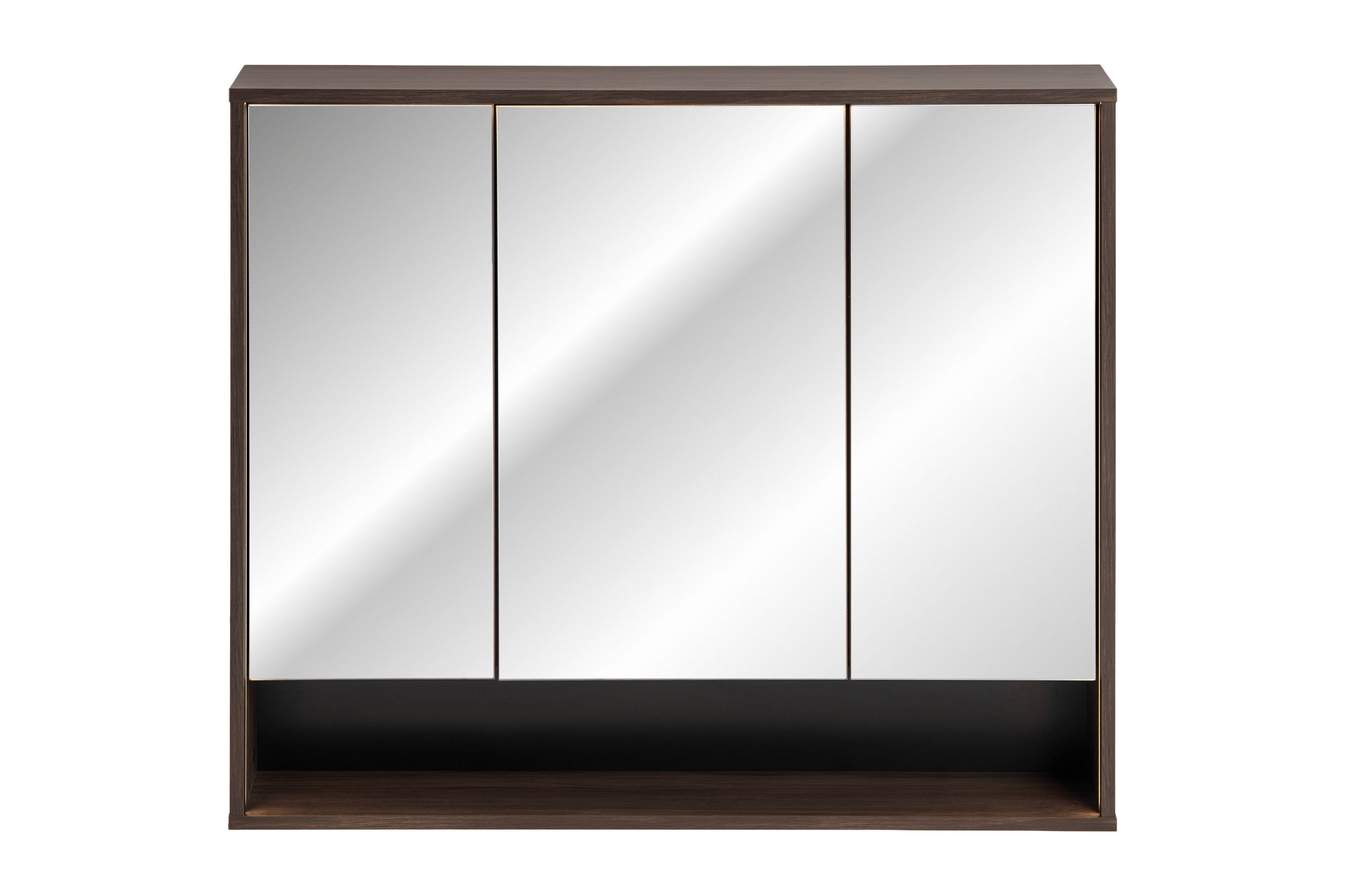 Dorothy Ristretto Mirror Cabinet 100 cm 3 Doors – Ristretto Oak