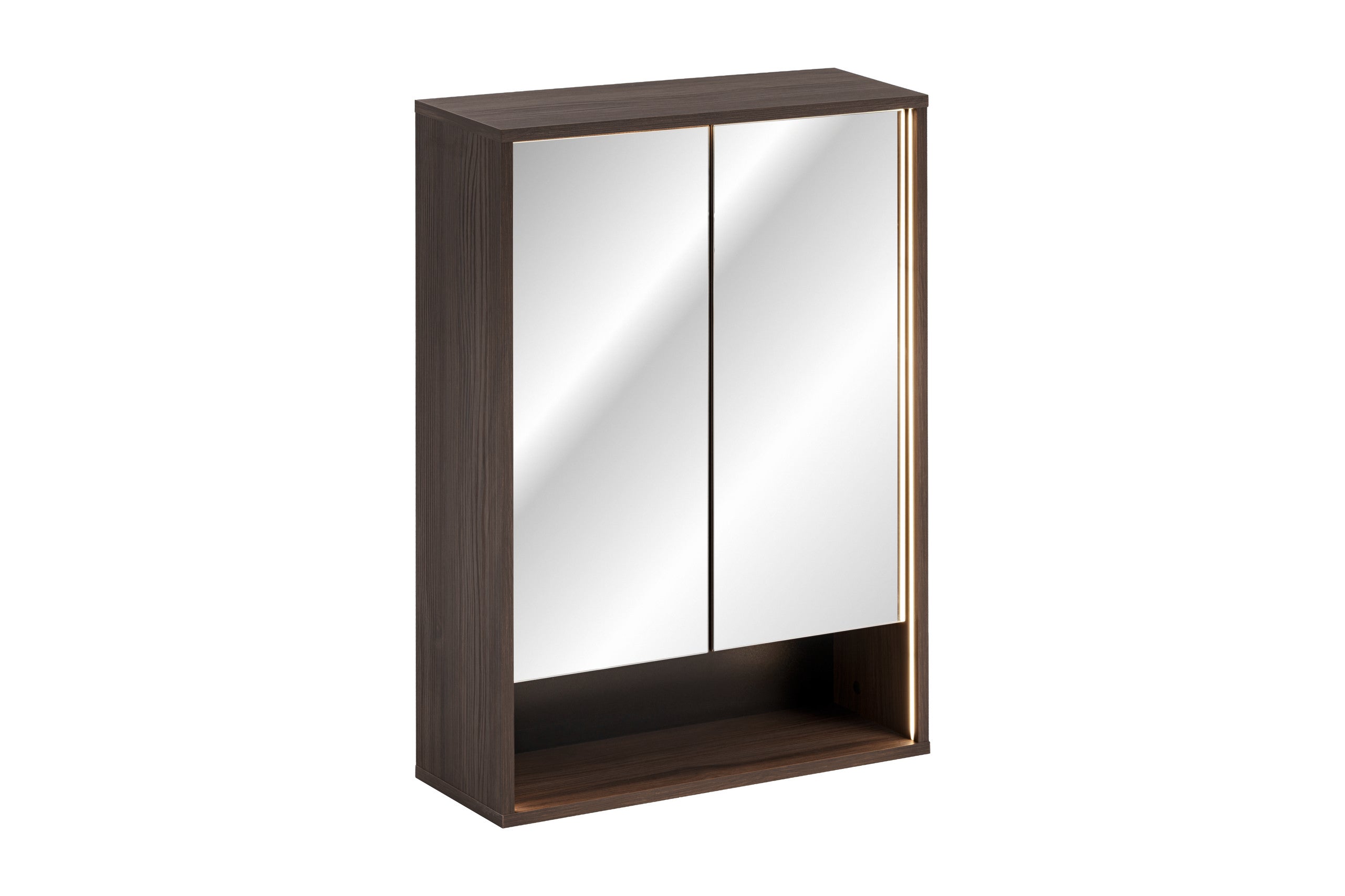 Dorothy Ristretto Mirror Cabinet 60 cm 2 Doors – Ristretto Oak