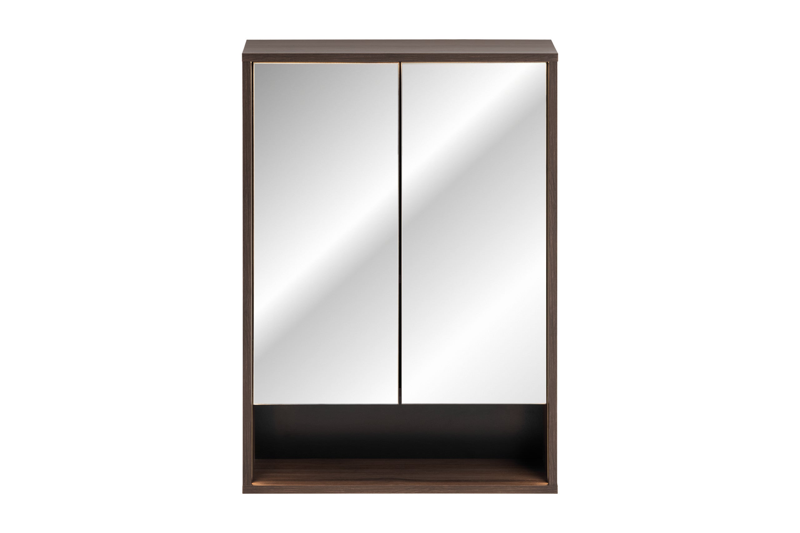 Dorothy Ristretto Mirror Cabinet 60 cm 2 Doors – Ristretto Oak