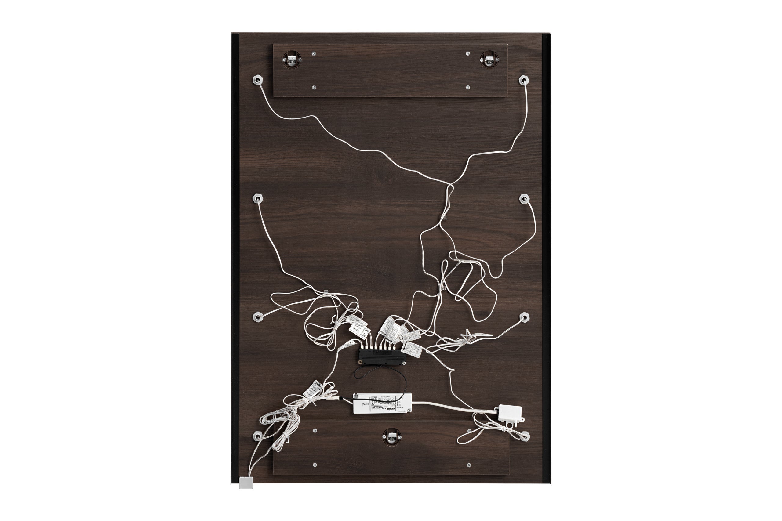 Dorothy Ristretto LED Mirror 60 cm – Ristretto Oak, Hollywood Bulb Lights