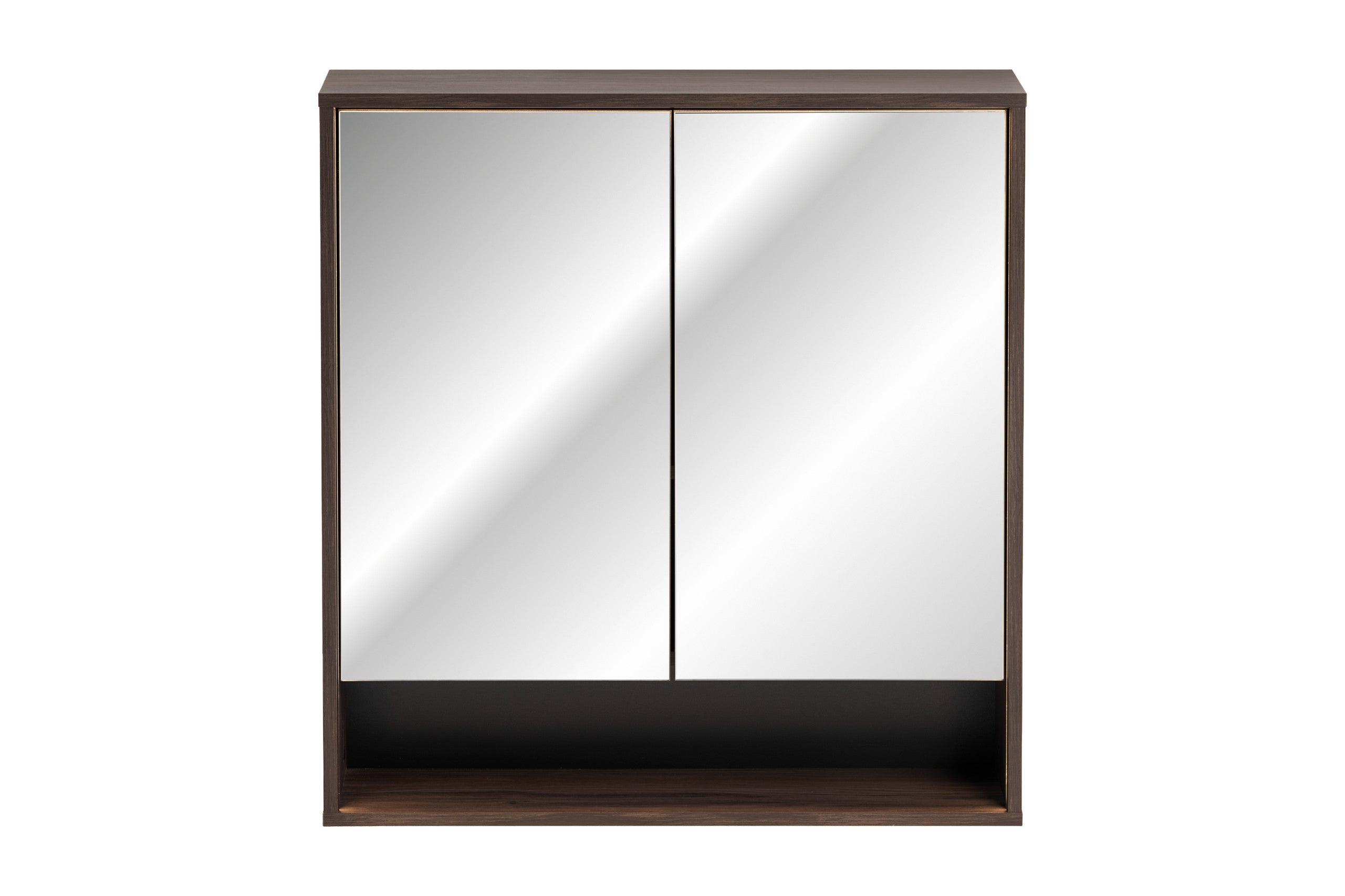 Dorothy Ristretto Mirror Cabinet 80 cm 2 Doors – Ristretto Oak