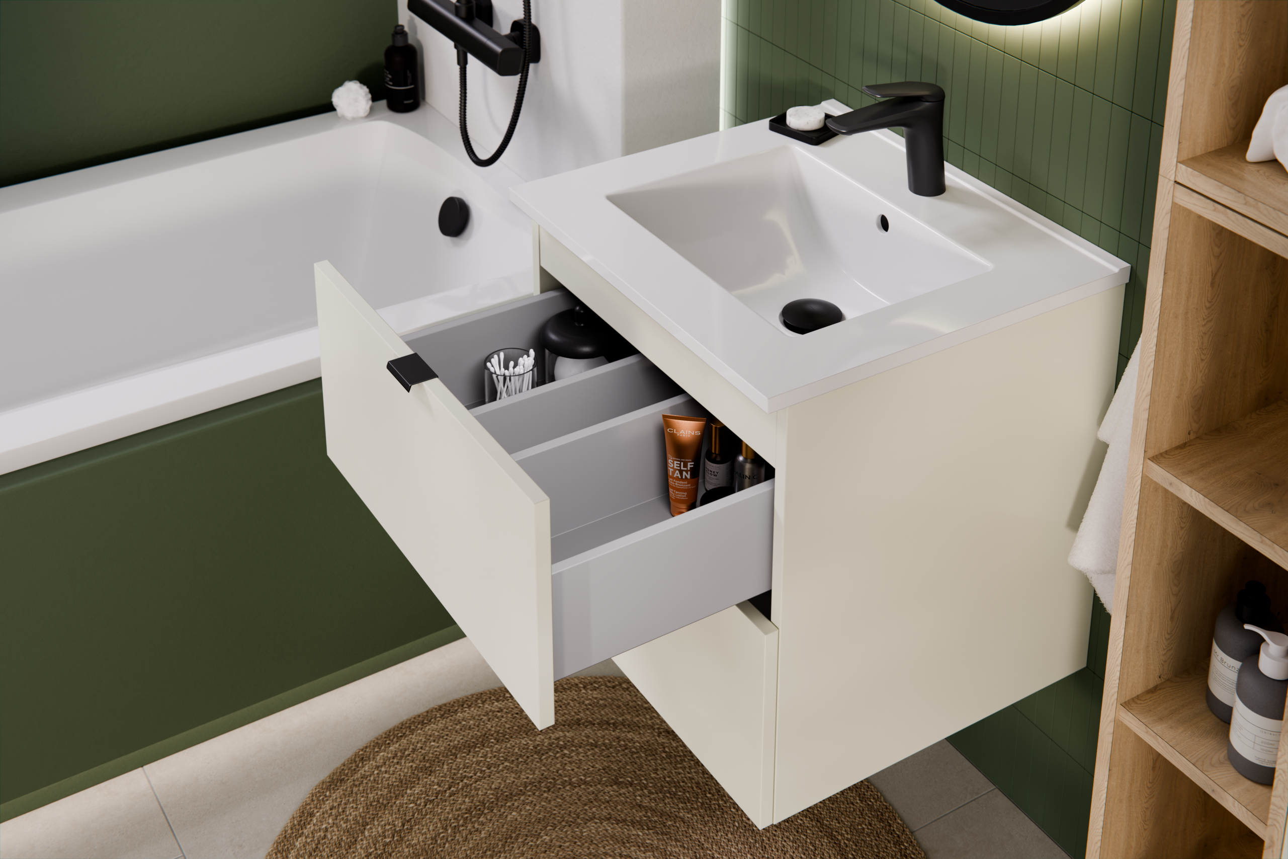 Dalia Cashmere Vanity Unit Set 50 / 60 / 80 / 100 / 120 cm – Configure Your Bathroom