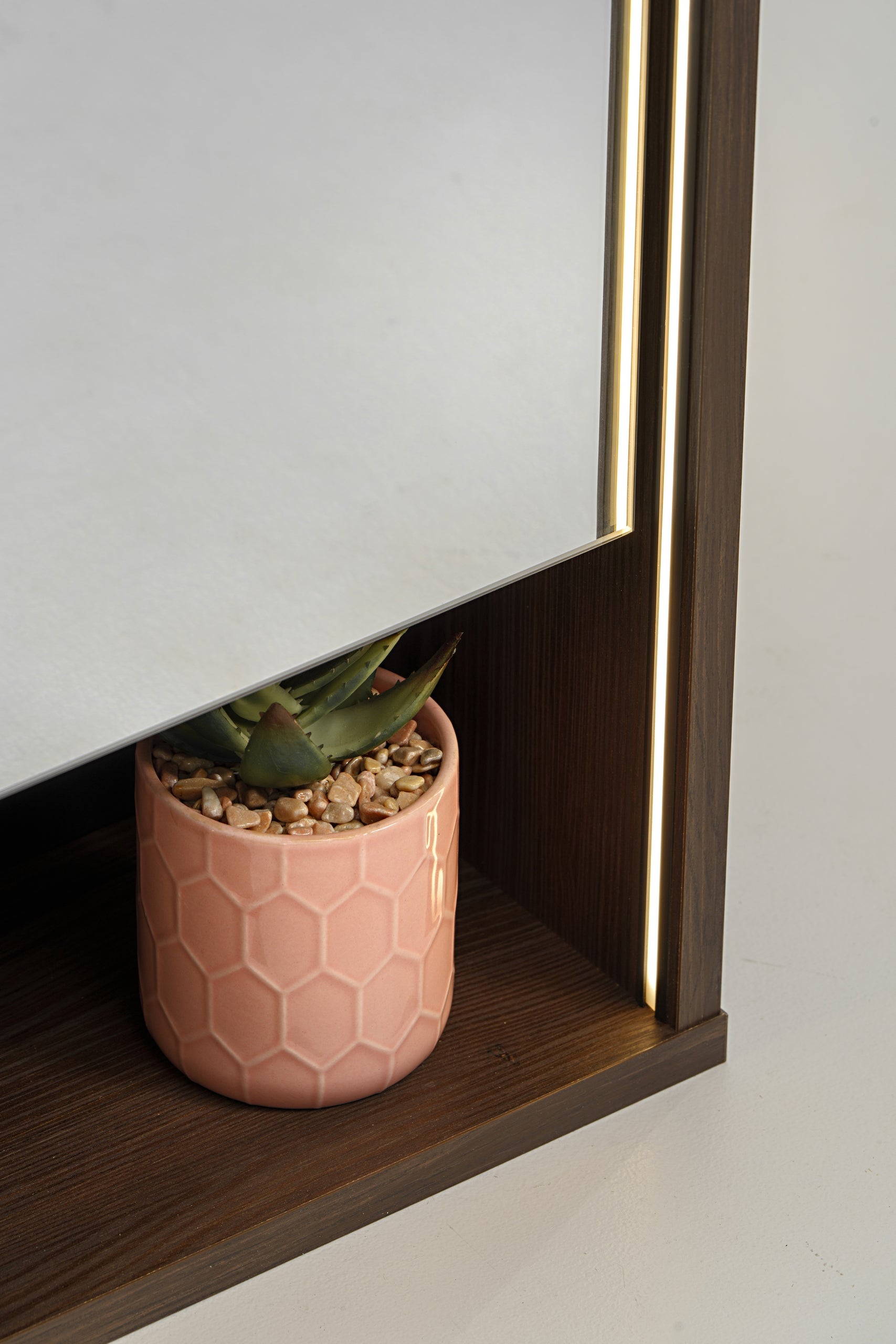 Dorothy Ristretto Mirror Cabinet 60 cm 2 Doors – Ristretto Oak