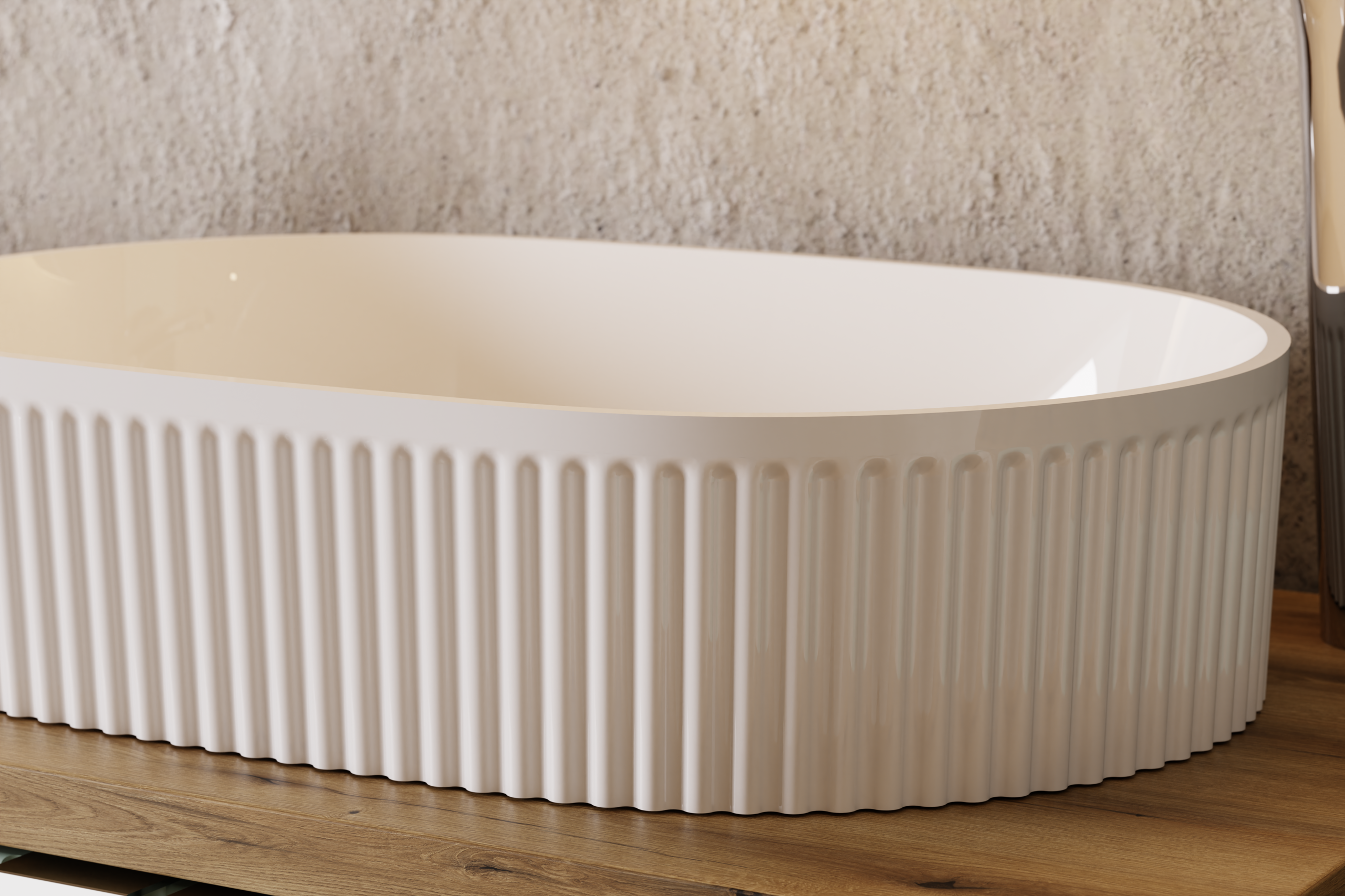 Beyond 3 White Gloss Countertop Basin – Ceramic, 56 cm