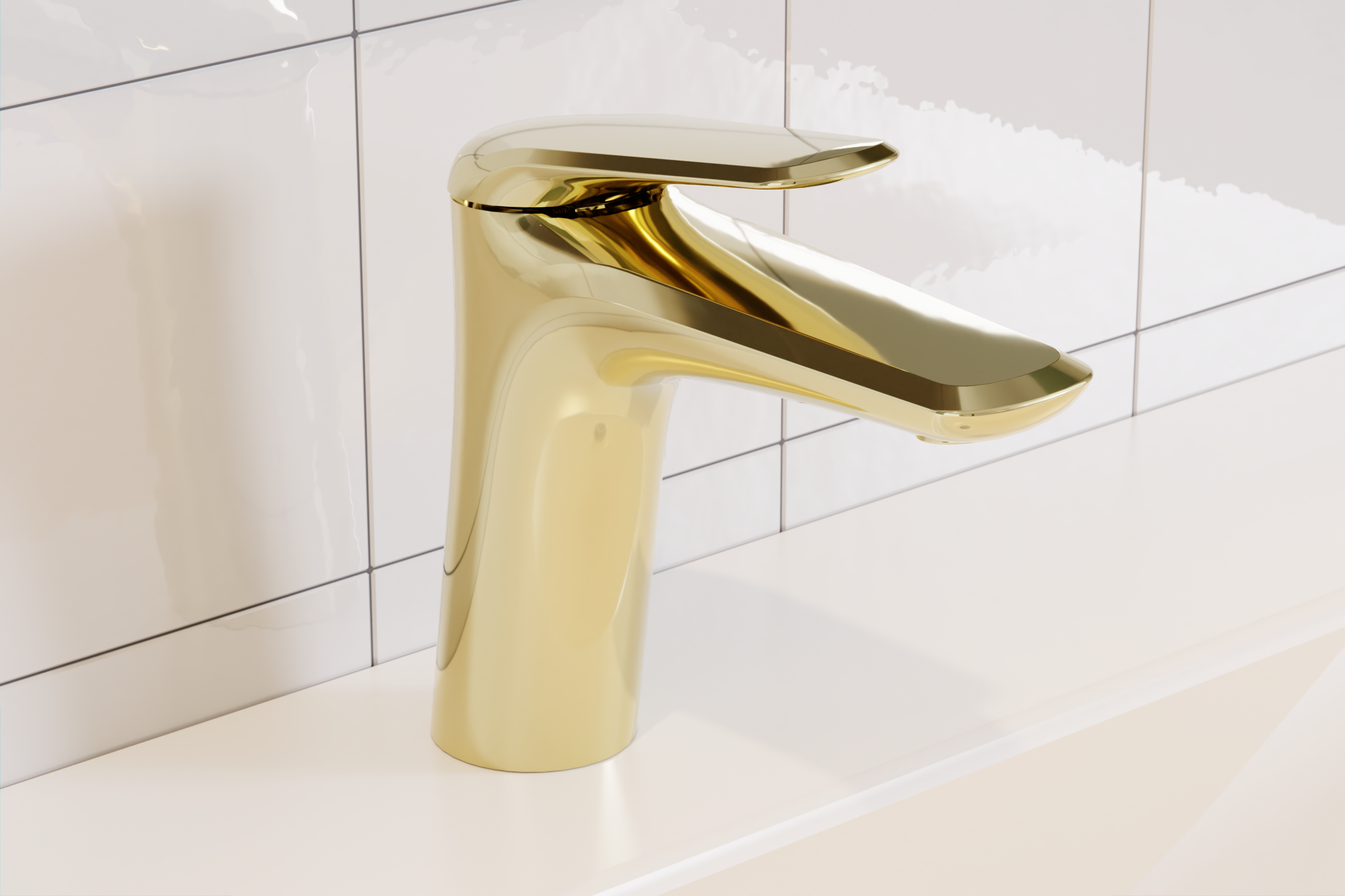 Niagara Low Basin Mixer Tap – Gold Gloss, 86001BG