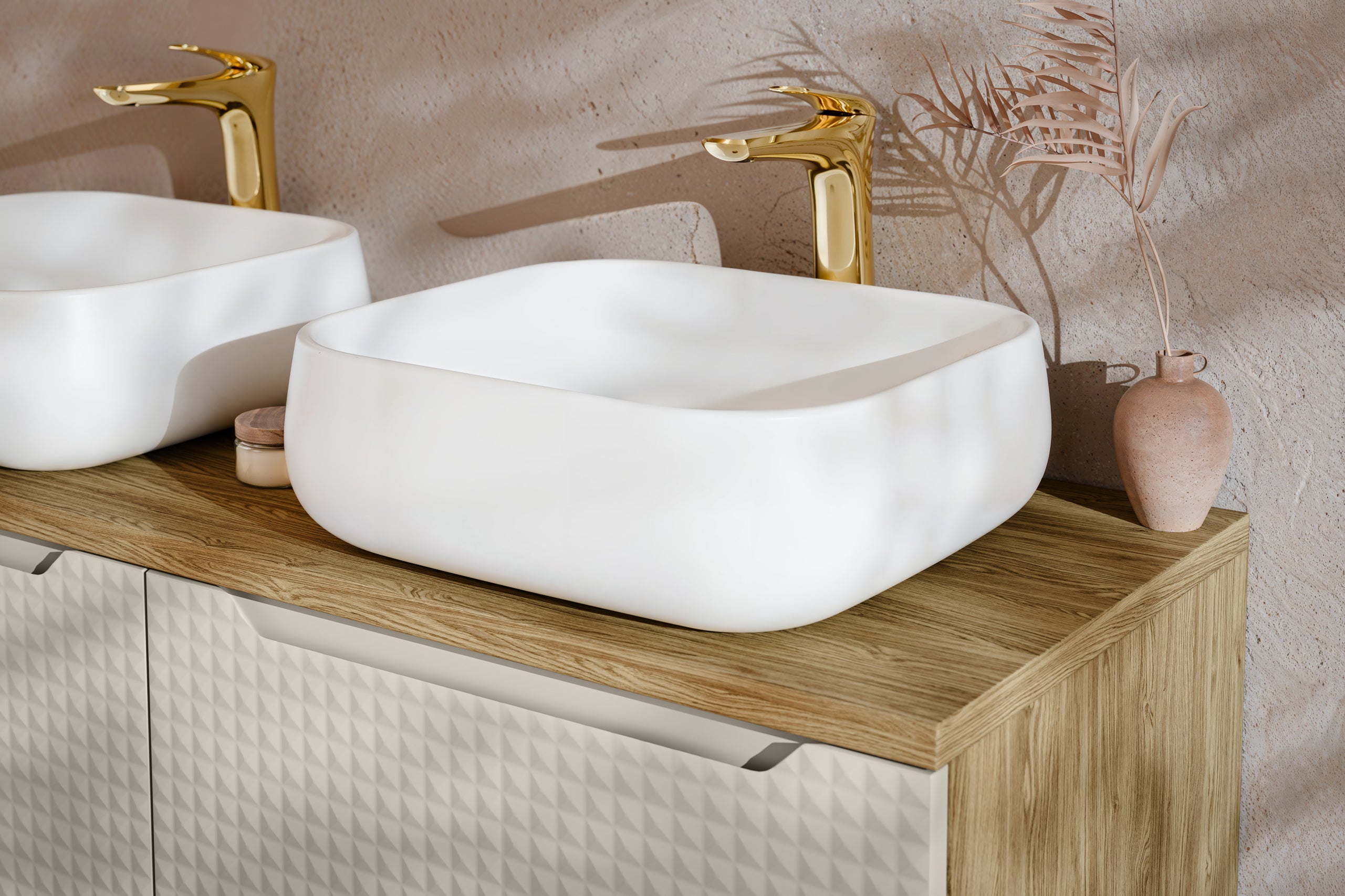 Nika Countertop Basin – Matt White, 45 x 40 cm