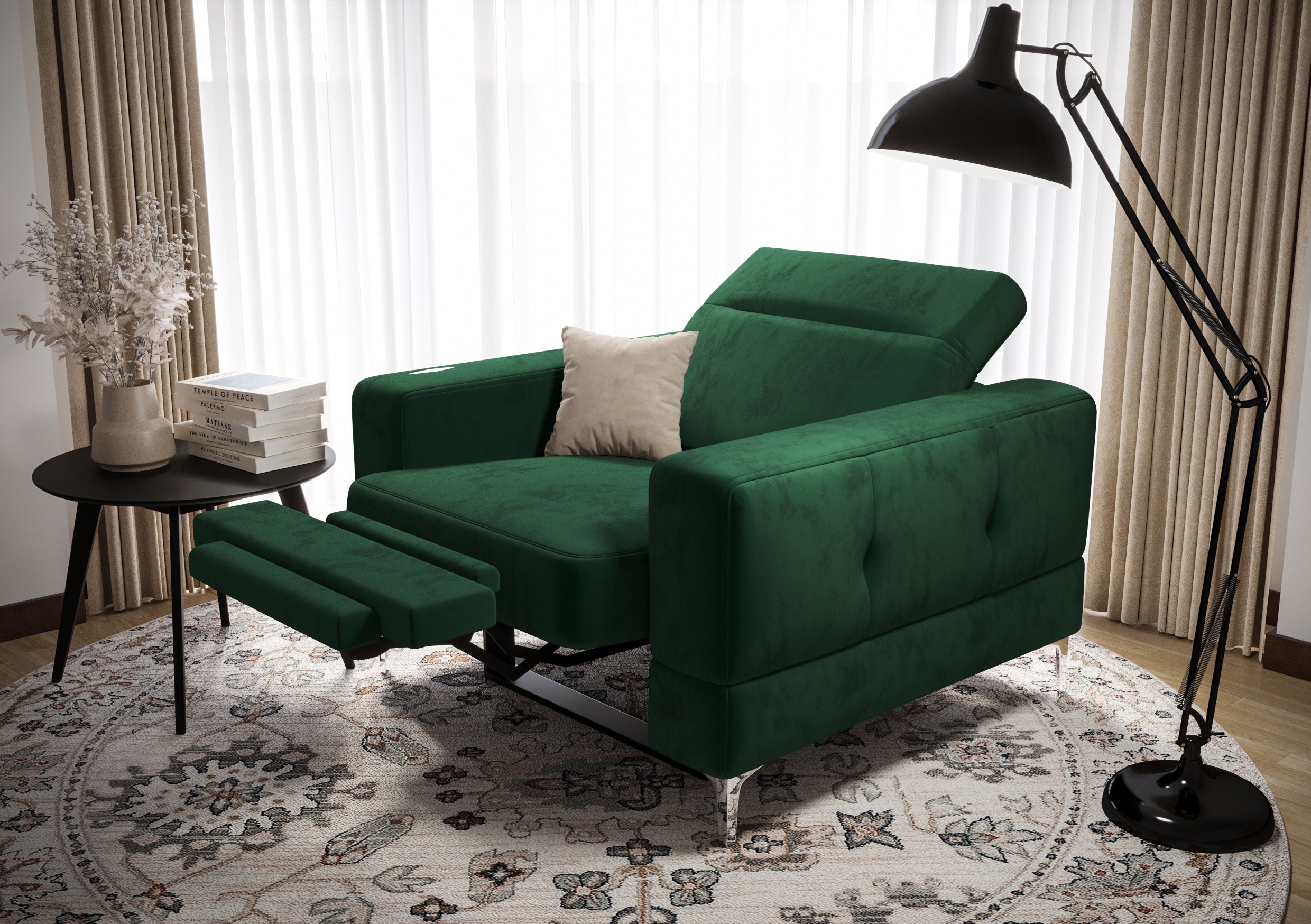 G-Malibu Relax Upholstered Armchair: Modern Comfort Meets Classic Style