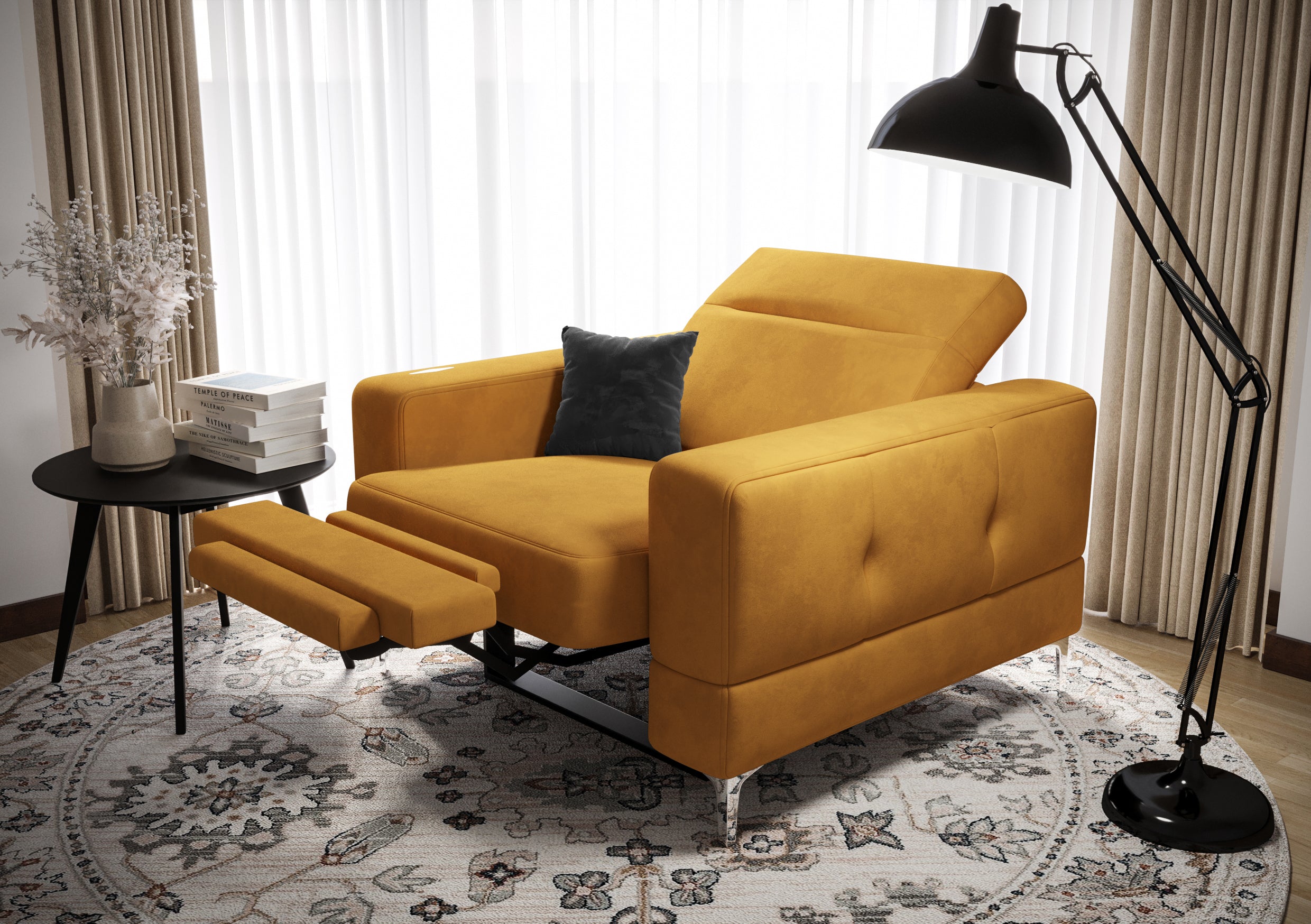 G-Malibu Relax Upholstered Armchair: Modern Comfort Meets Classic Style