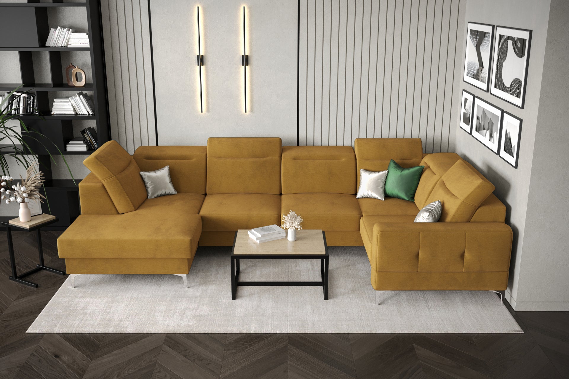 G-Malibu II Corner Sofa: Compact Comfort and Modern Elegance