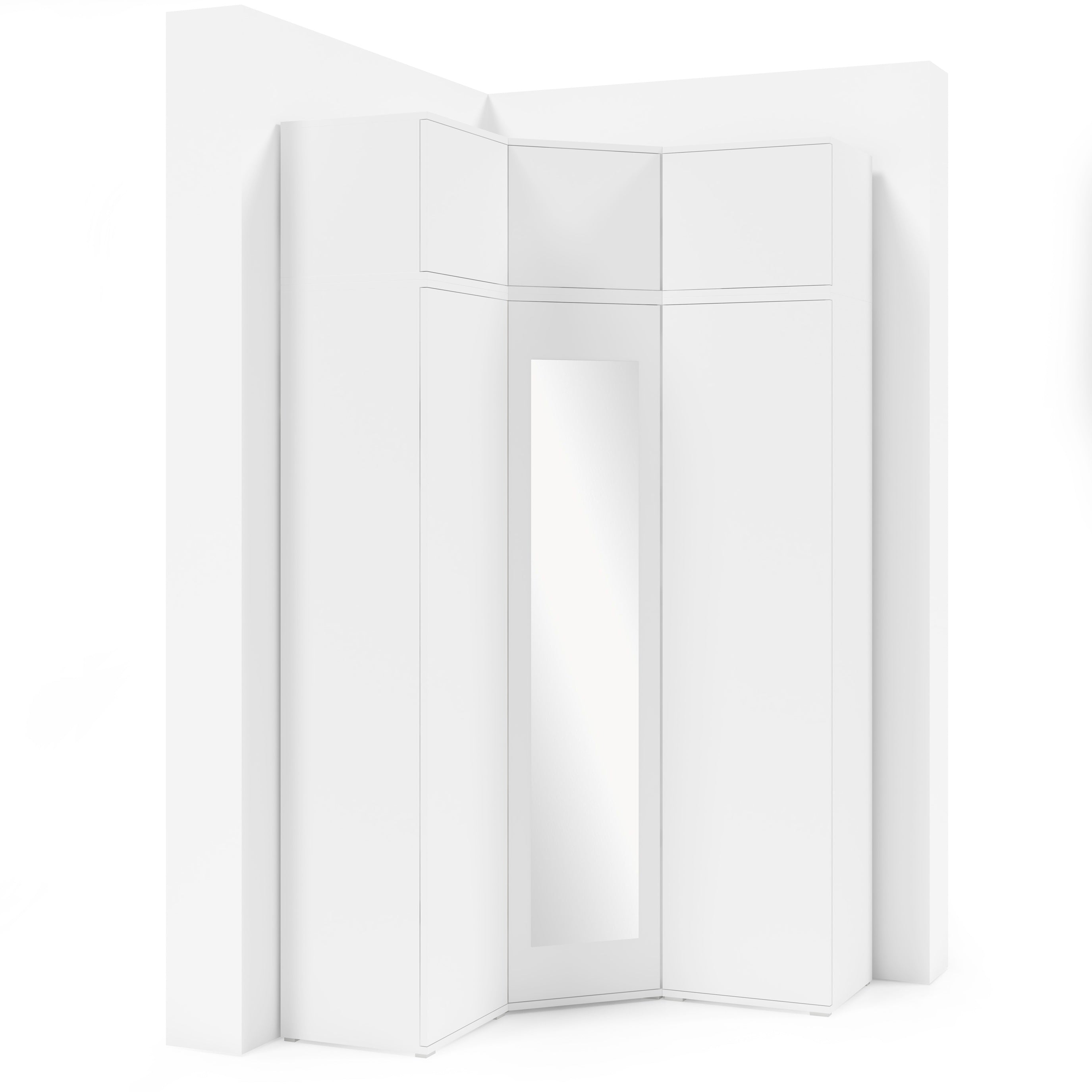 PK Emi 41 Hallway Wardrobe White/ Sonoma Oak/Graphite/Aristan Oak-Black