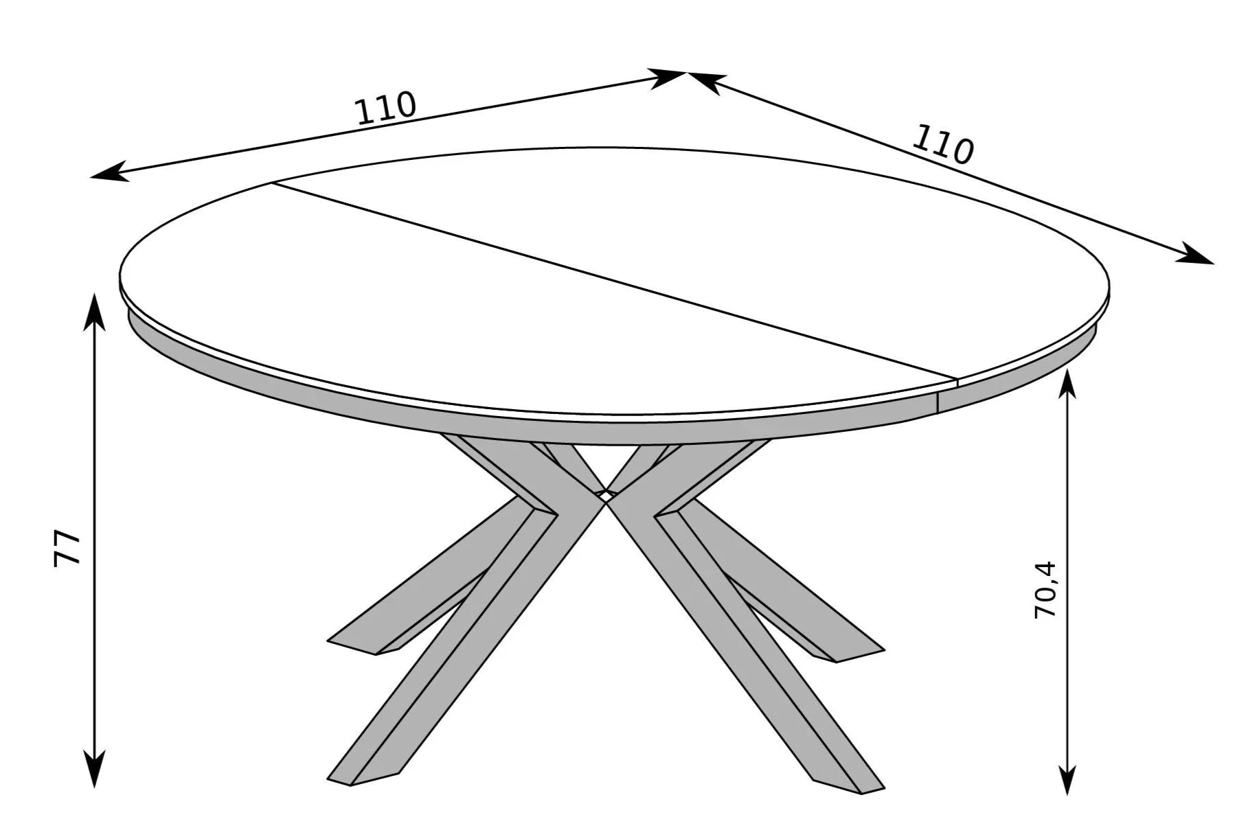 Modern Extendable Table J-Fonti F-10