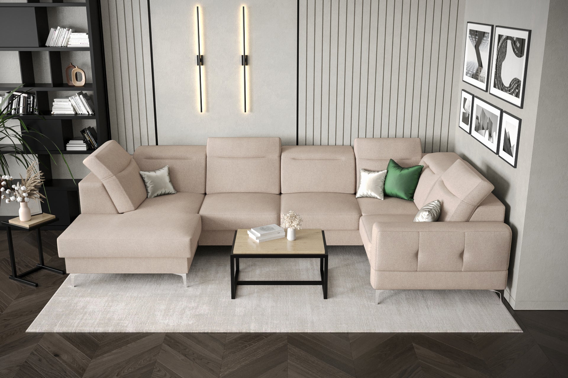 G-Malibu II Corner Sofa: Compact Comfort and Modern Elegance