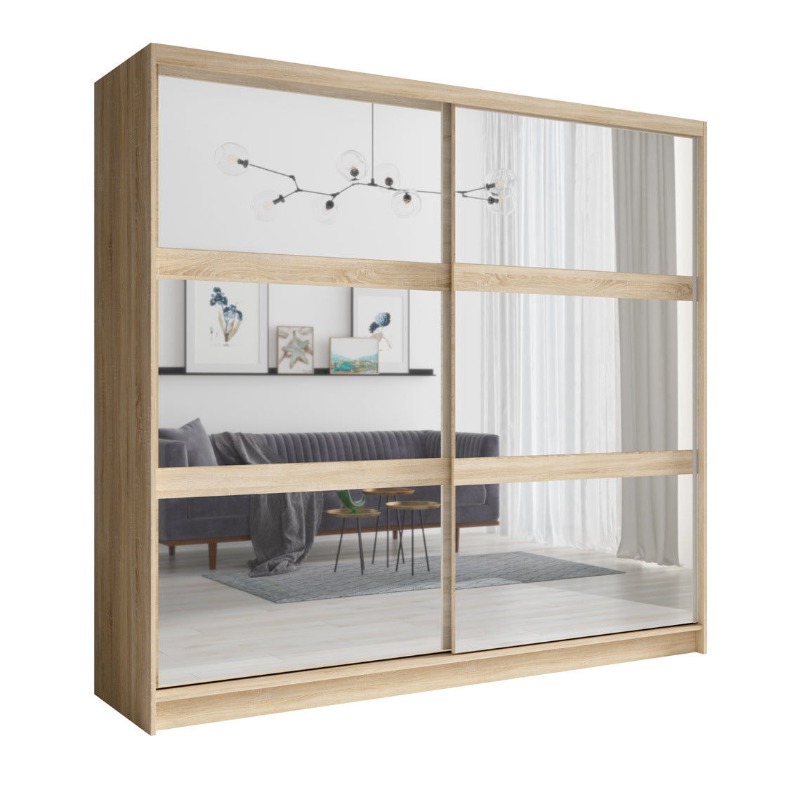 MO Fino 12 Sliding Wardrobe – Sonoma Oak