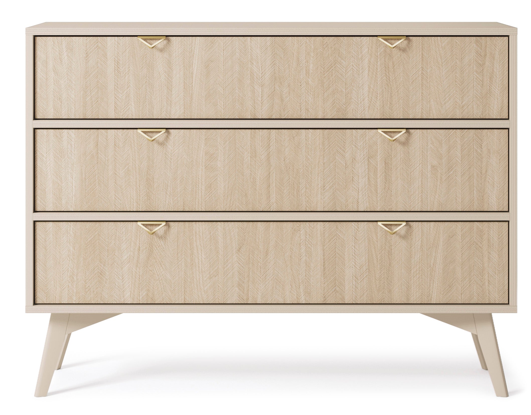 Forest Dresser - Chest of Drawers with Three Drawers Sand Beige