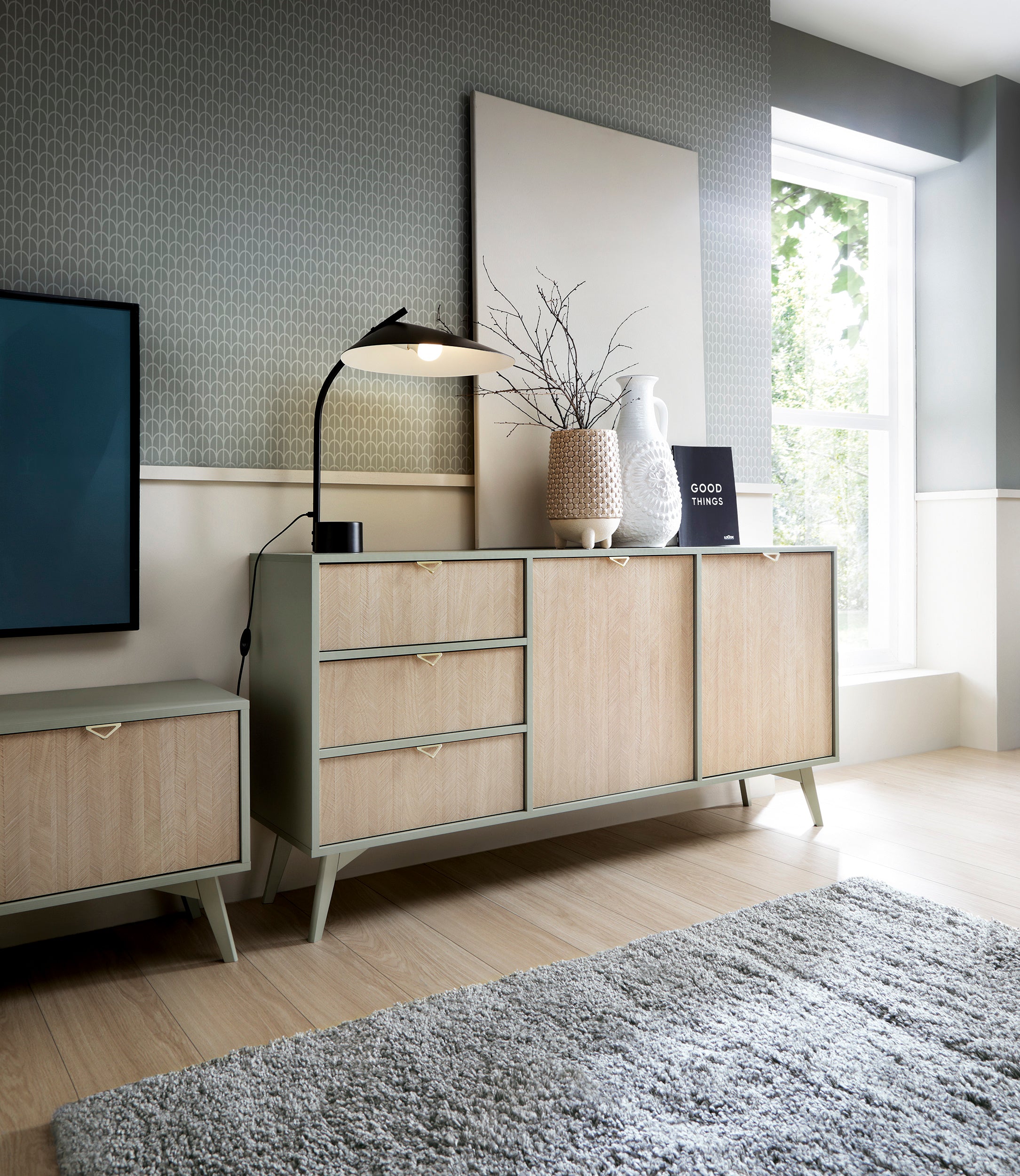 Forest Dresser  - Chest of Drawers Eucalyptus Green