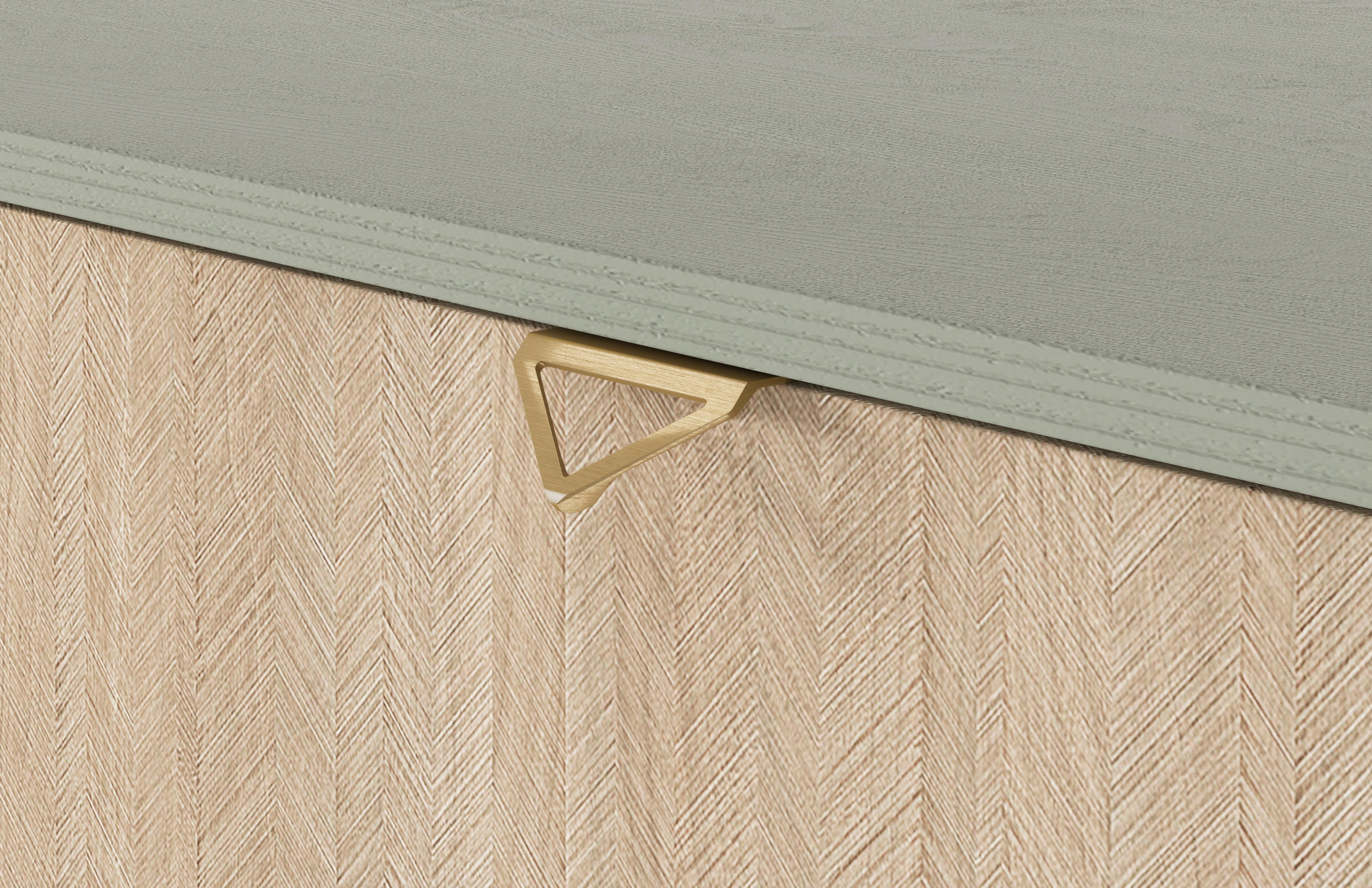 Forest Nightstand – Rustic Elegance Eucalyptus Green