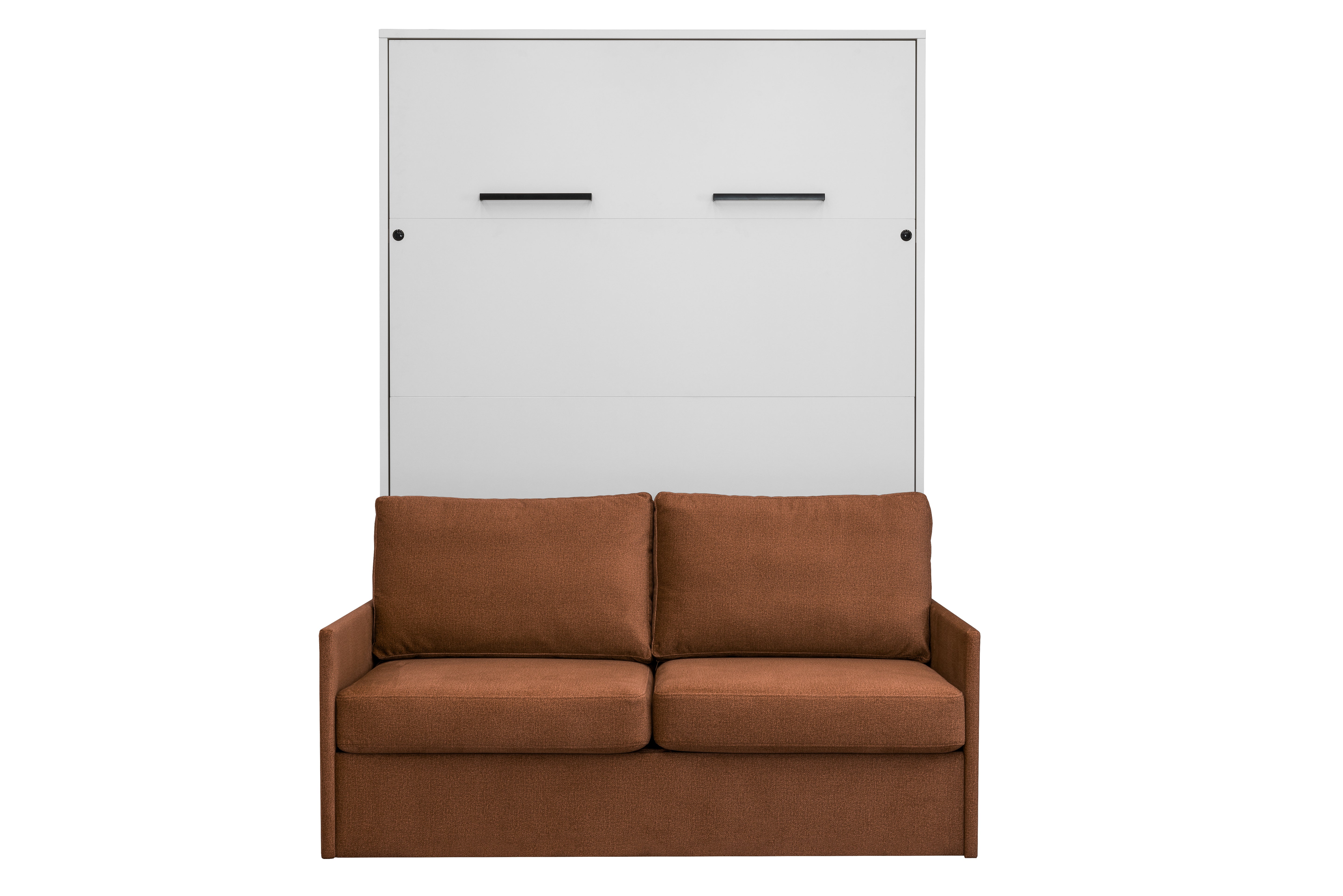 Genius Murphy Bed with Sofa White Gloss 160 x 200 cm