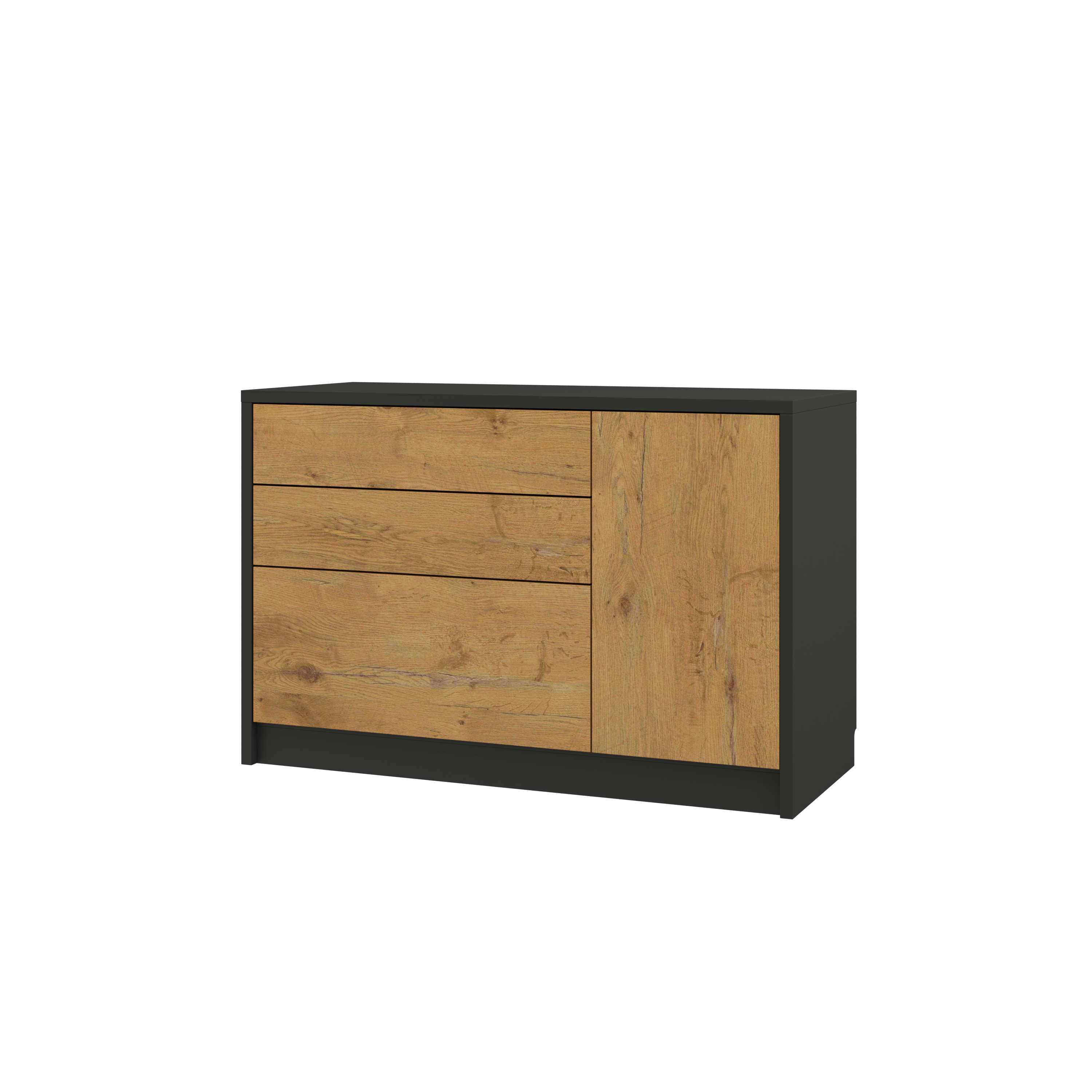 Genius Chest of Drawers with 1 Door and 3 Drawers