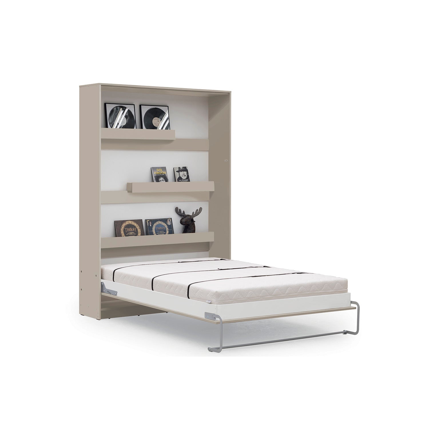 Genius Vertical Murphy Bed with Desk – for 120 cm Mattress