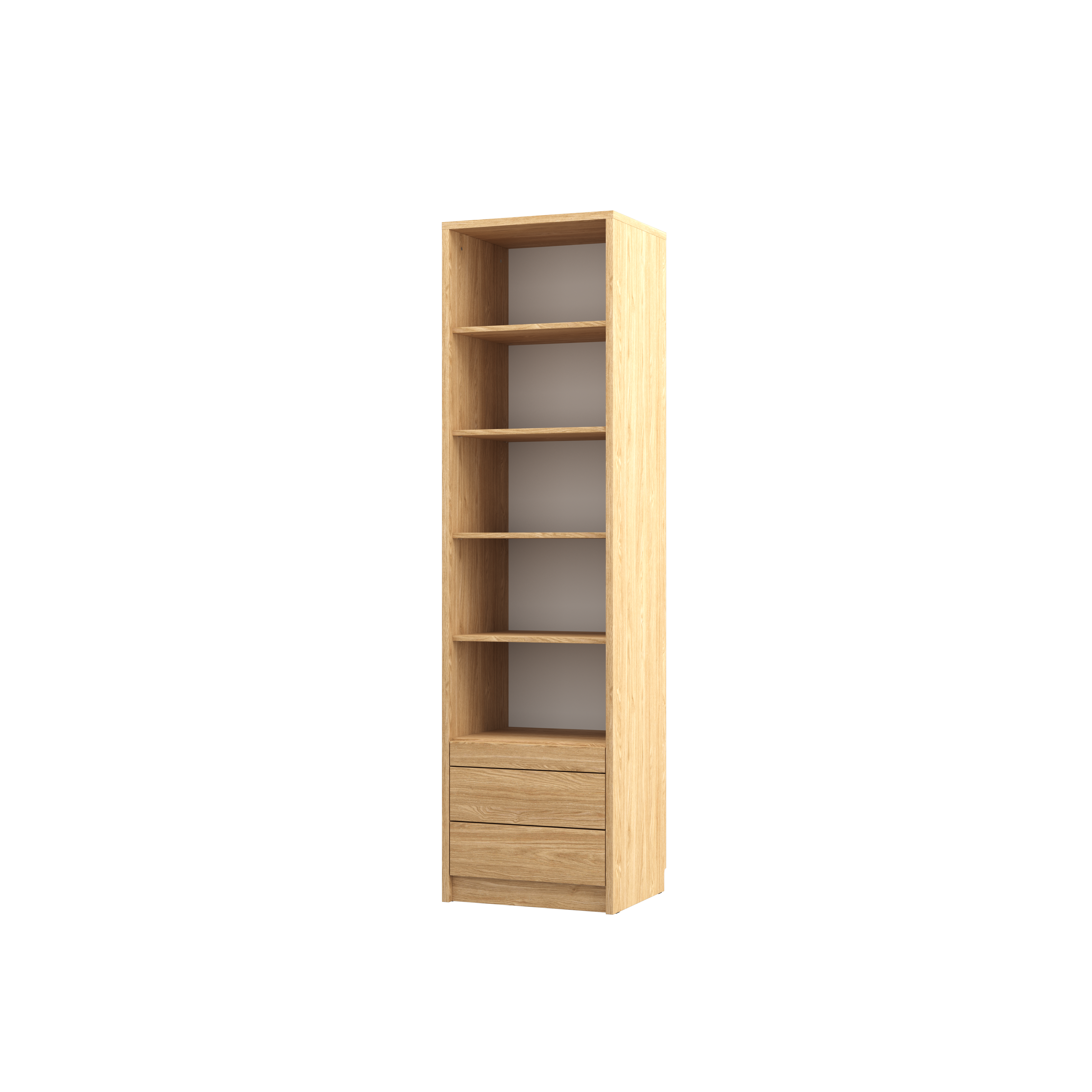 Genius Open Shelving Unit with Drawers