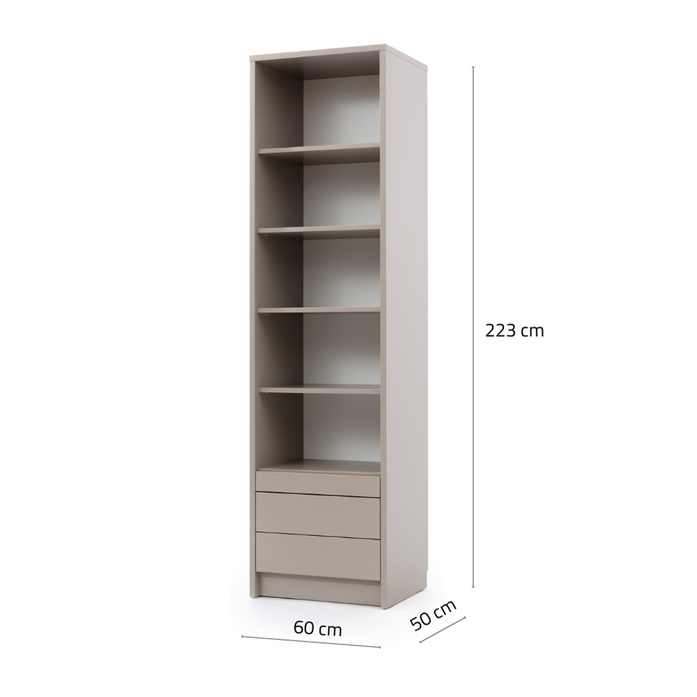 Genius Shelving unit with drawers, a table, and shelves (GS-RP-S) #color_Congo