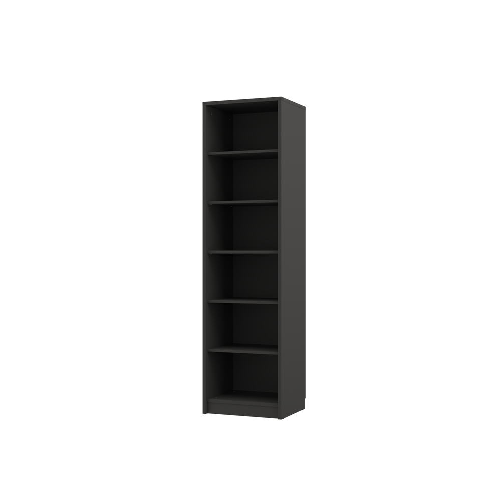 Genius Shelving unit with shelves (GS-RP) #color_Black and Lancelot Oak