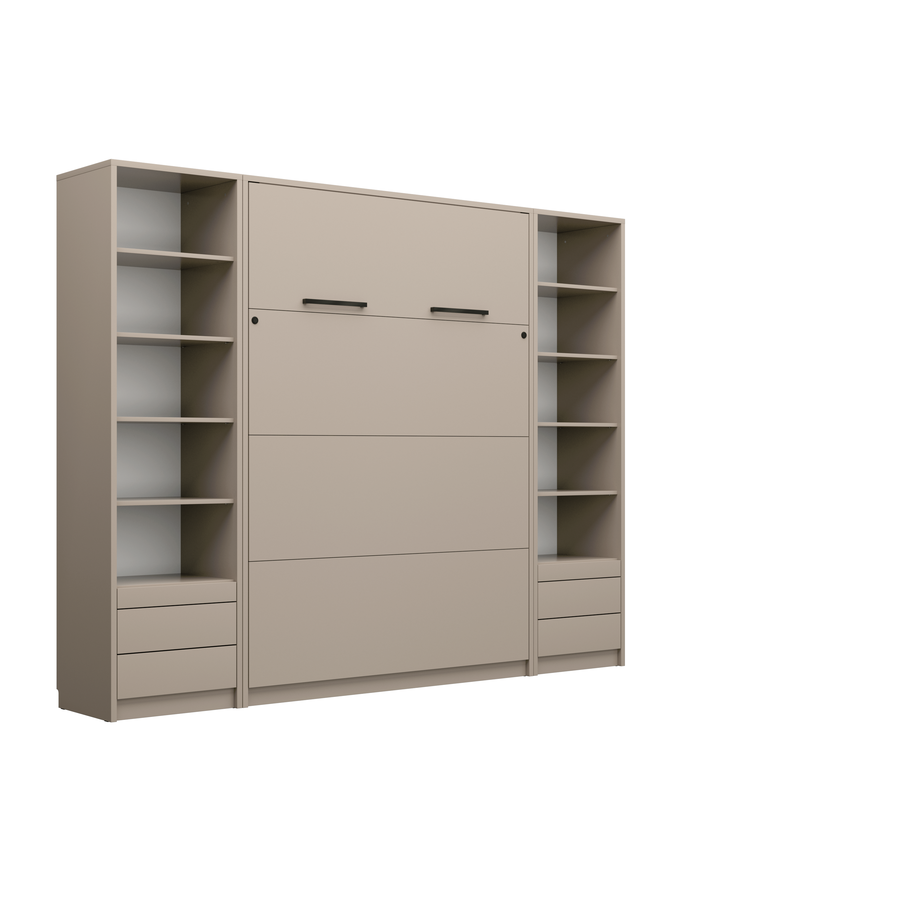 Customizable Murphy Bed Basic Furniture Set Congo 90, 120, 140 x 200 cm