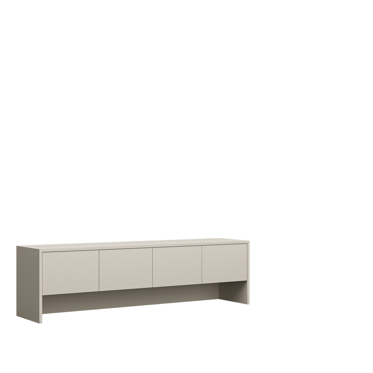 Customizable Genius COMFORT Horizontal Murphy Bed Furniture Set 140 × 200 cm – Cashmere