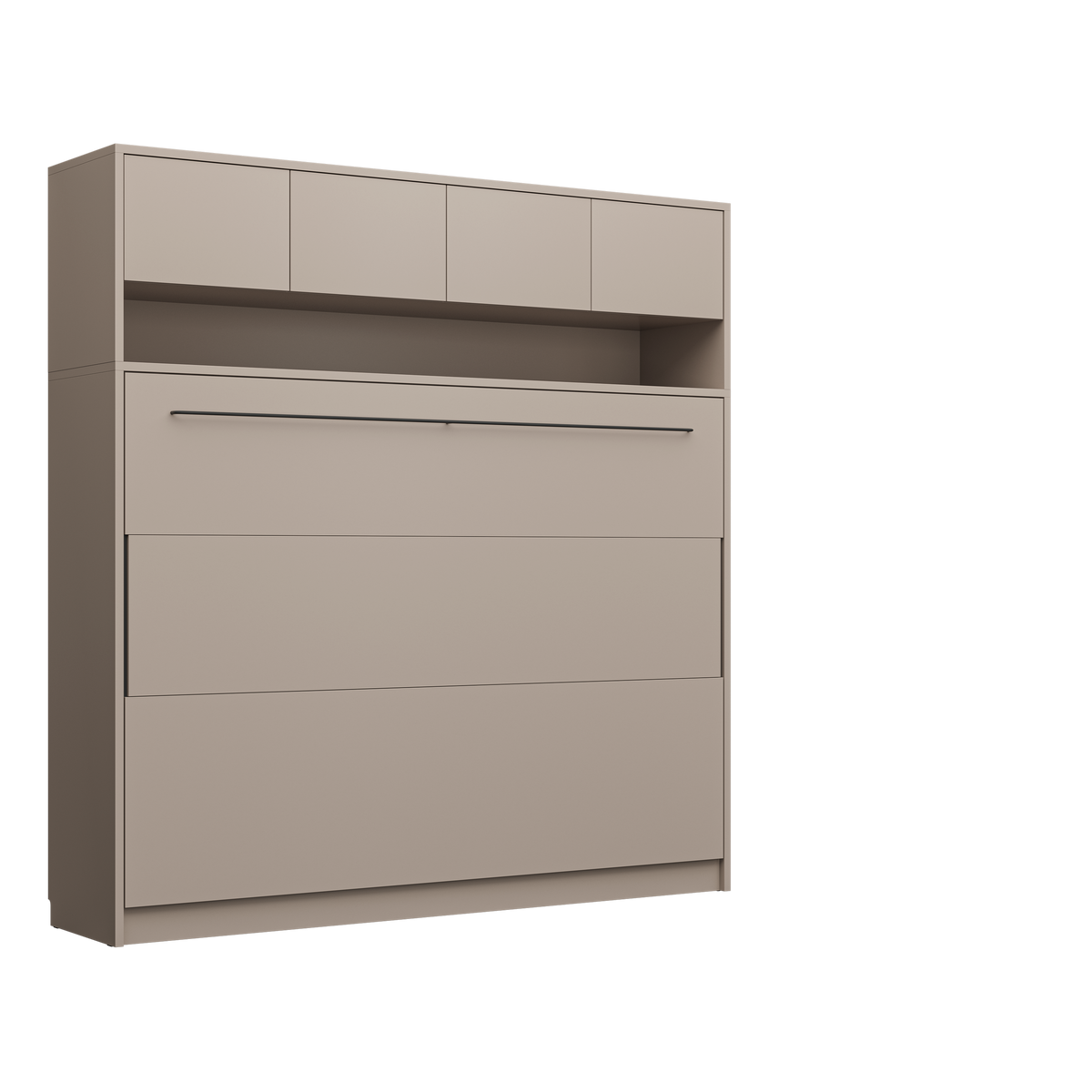 Customizable Genius COMFORT Horizontal Murphy Bed Furniture Set 140 × 200 cm – Congo