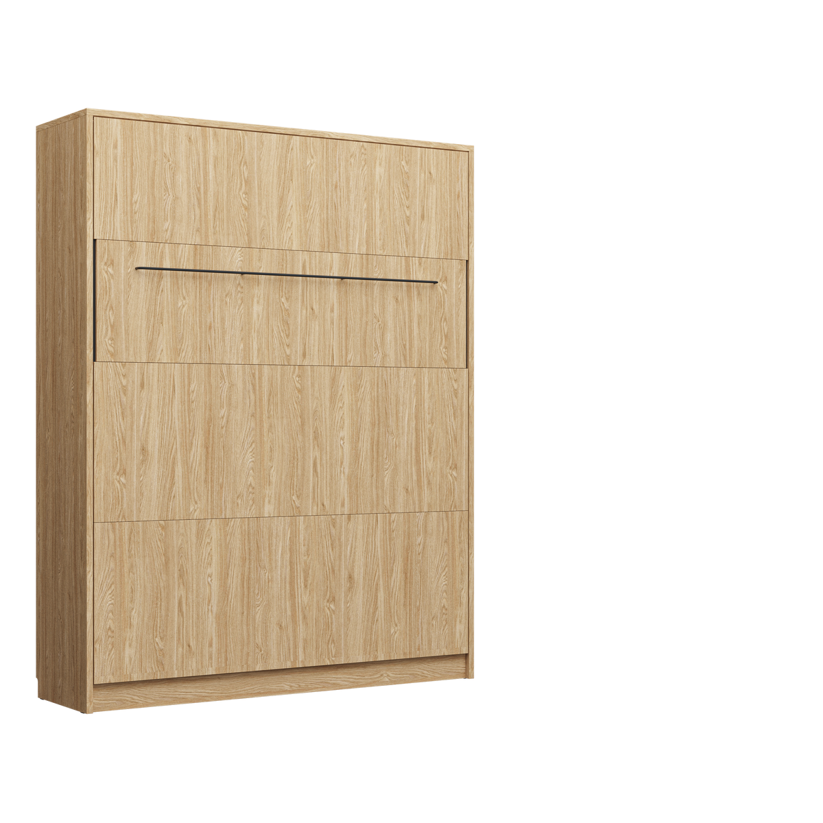 Customizable Genius Comfort Murphy Bed with Sofa 140 x 200 cm – Oiled Oak