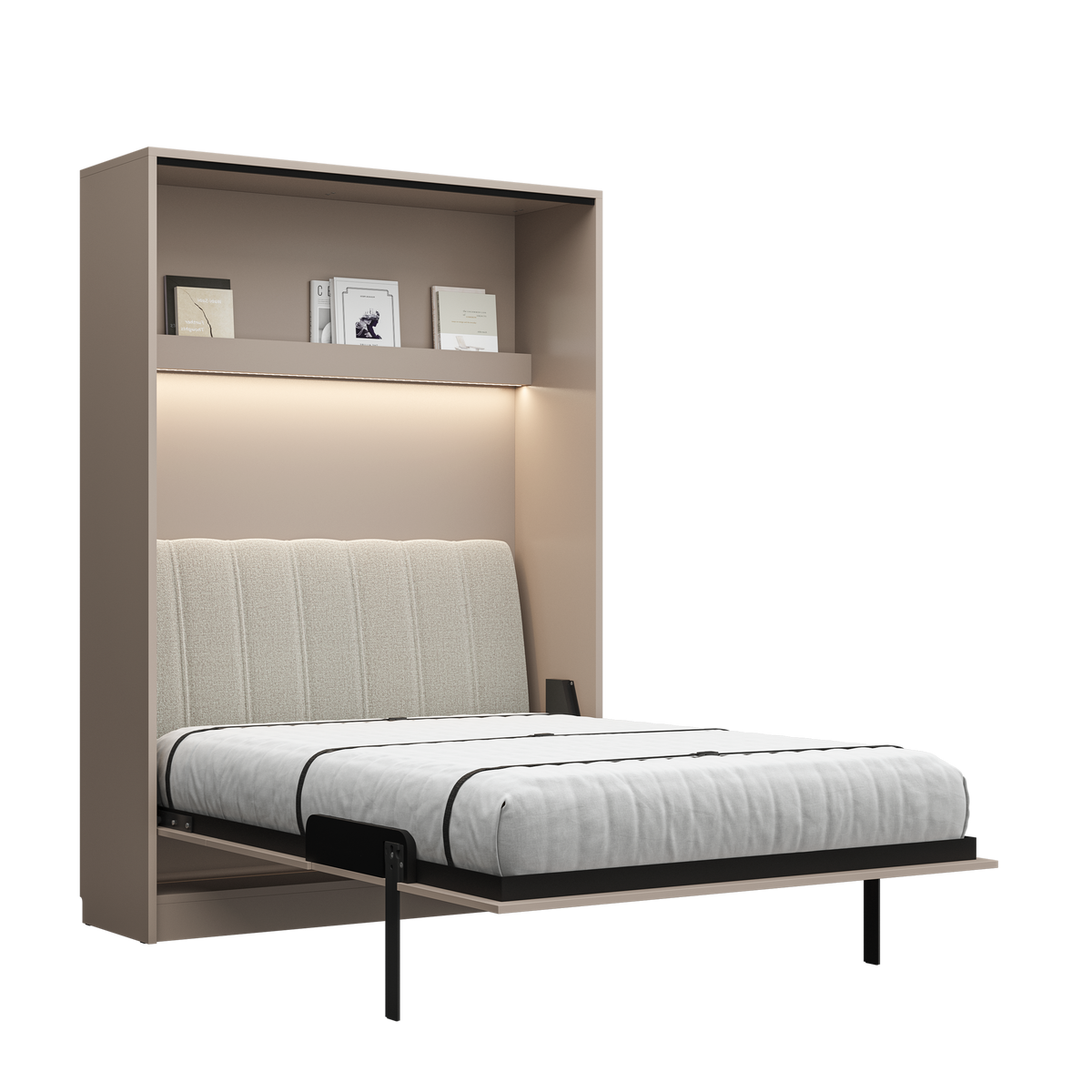Customizable Genius COMFORT Murphy Bed with Sofa 140 × 200 cm – Congo