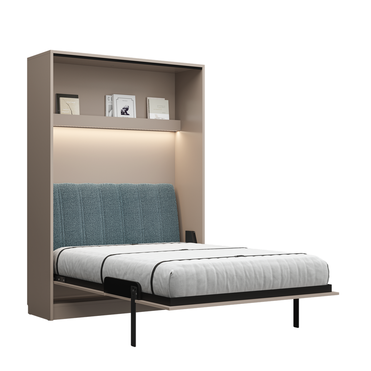 Customizable Genius COMFORT Murphy Bed with Sofa 140 × 200 cm – Congo