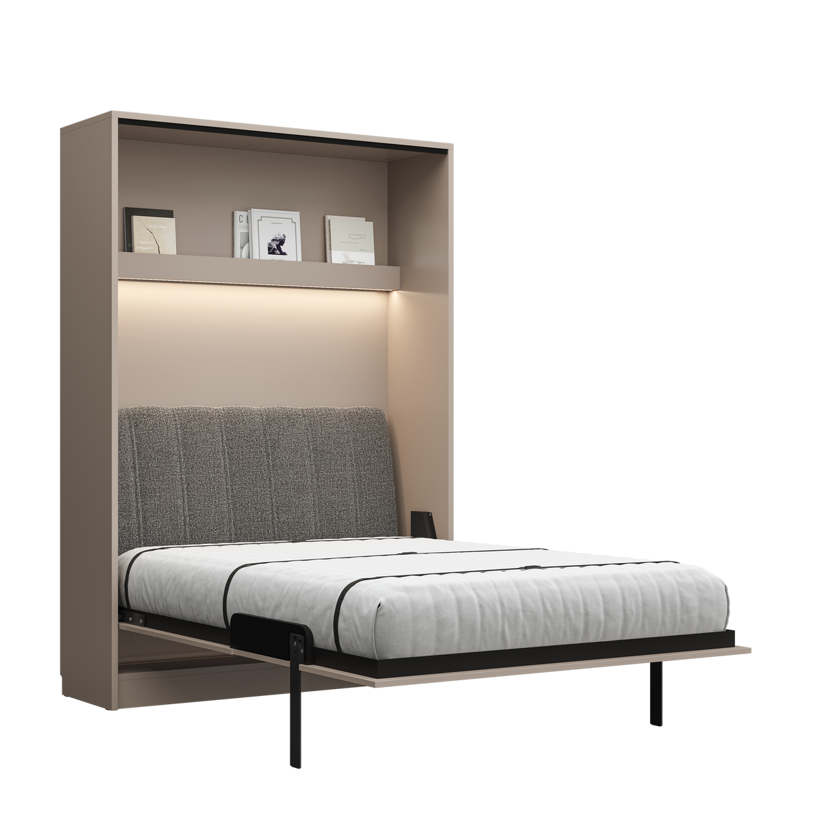 Customizable Genius COMFORT Murphy Bed with Sofa 140 × 200 cm – Congo