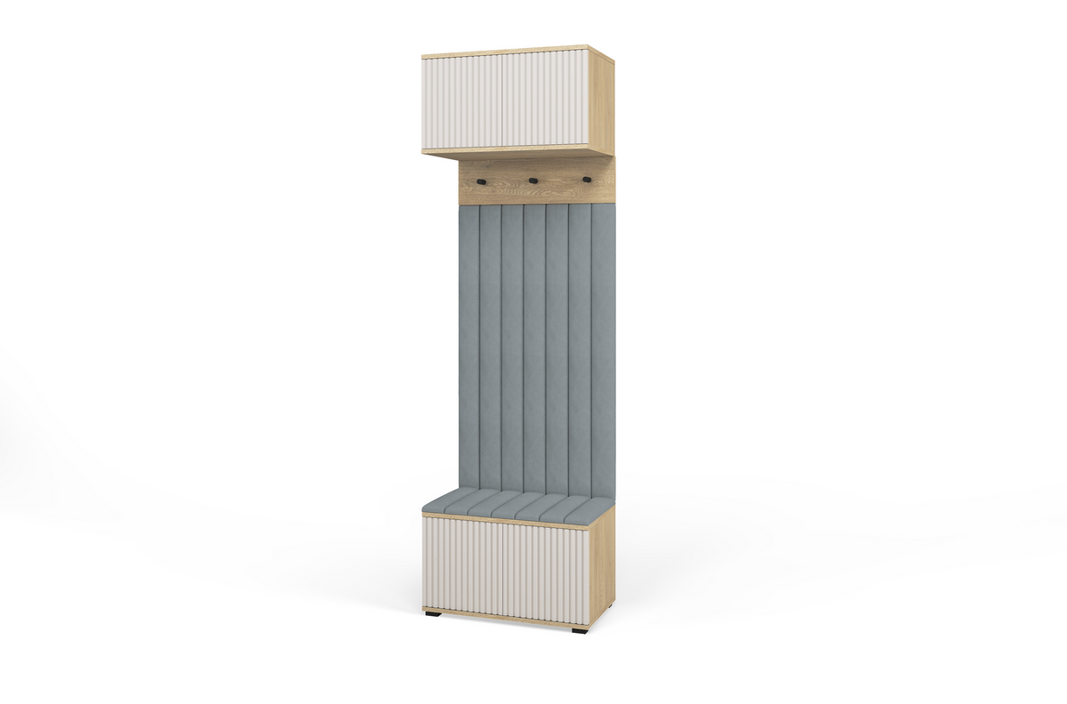 Bello Hallway Set 5 – Choose Leg Height & Panel Colour | Cashmere & Cremona Oak