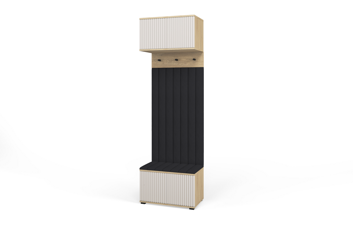 Bello Hallway Set 5 – Choose Leg Height & Panel Colour | Cashmere & Cremona Oak