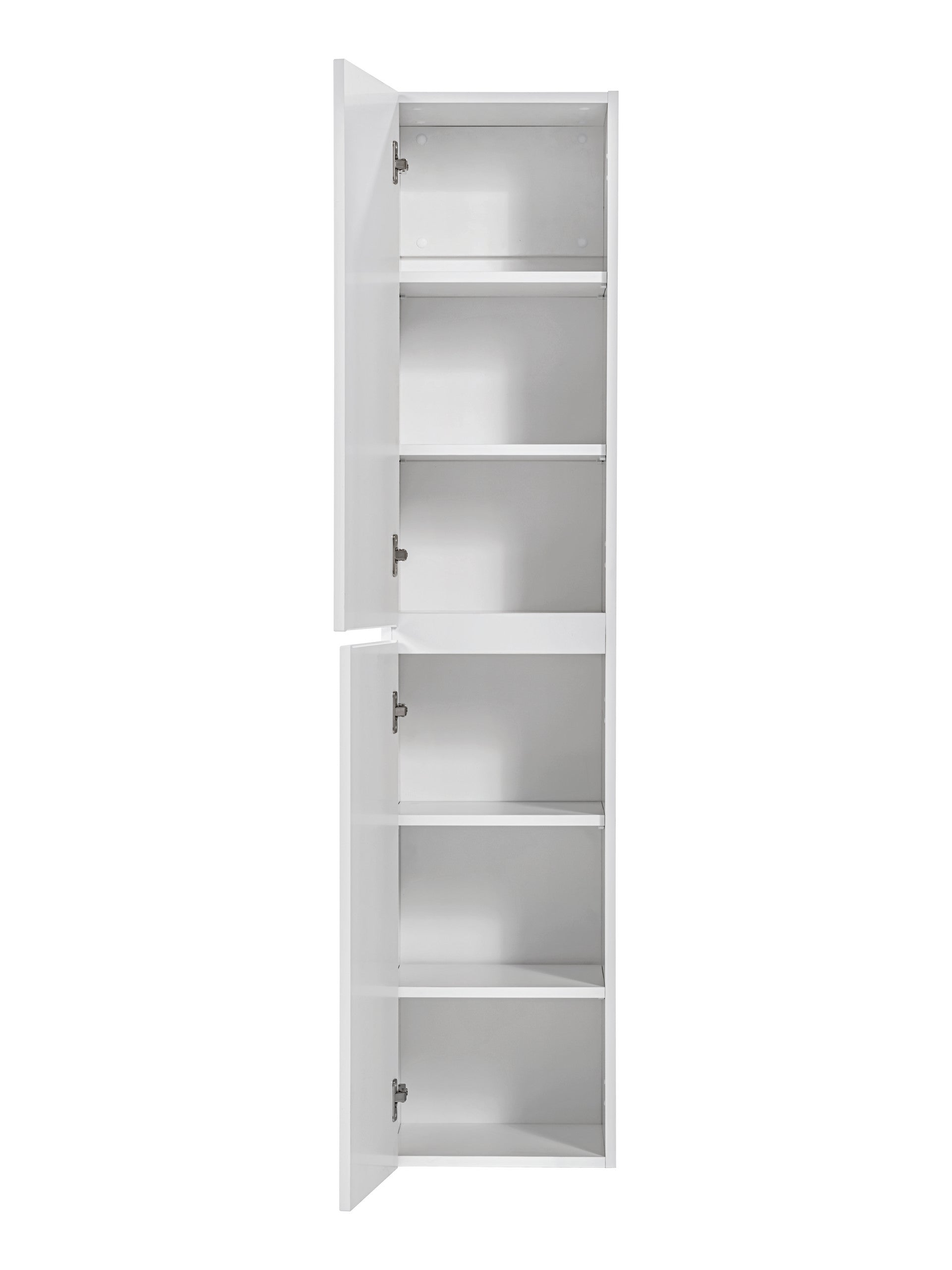 Iconic White Tall Cabinet – White Matt, 35 cm