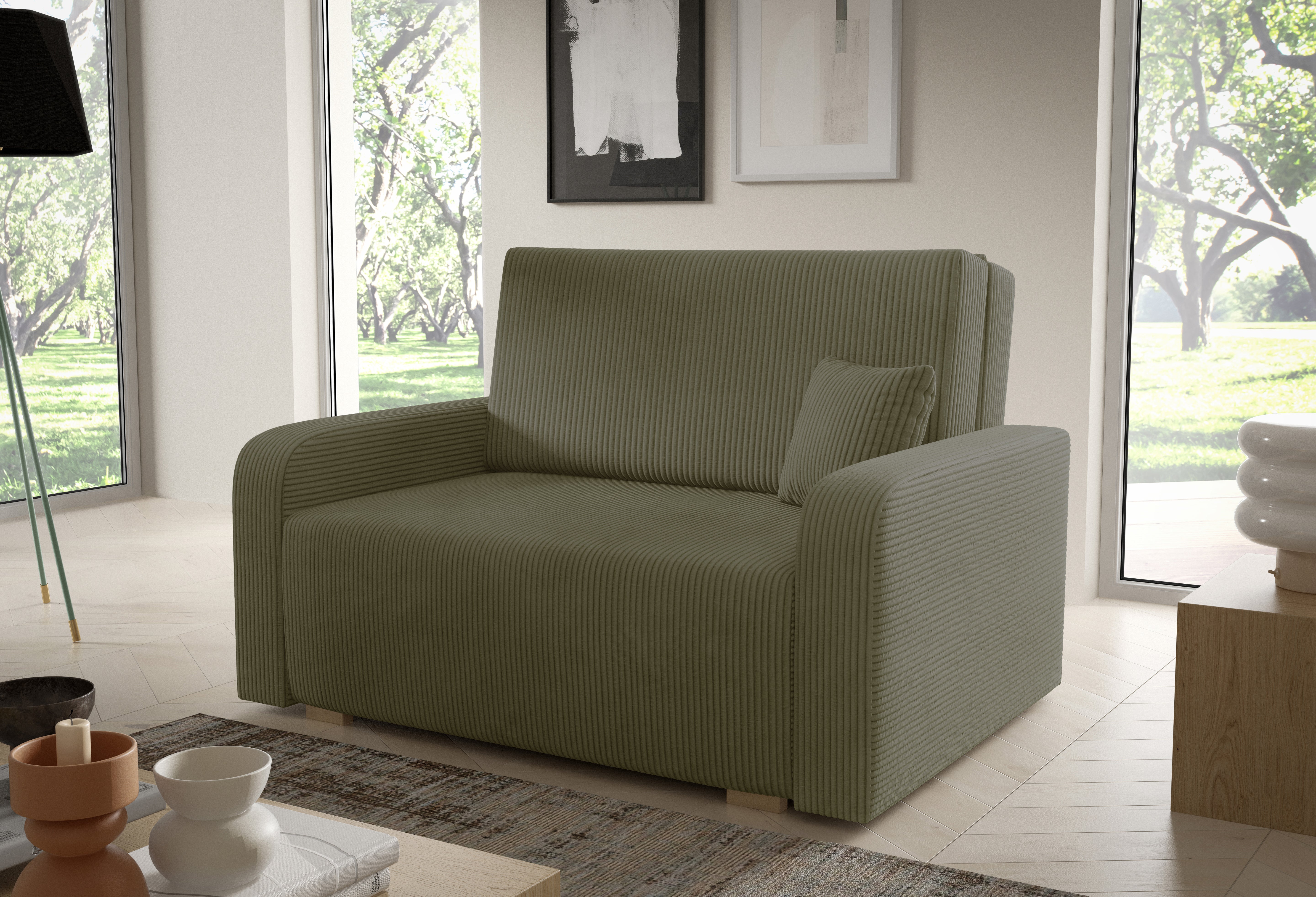 Ness II Sofa Bed – 2-Seater with Storage