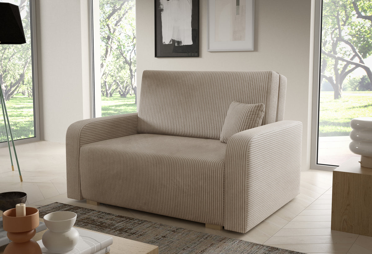 Ness II Sofa Bed – 2-Seater with Storage