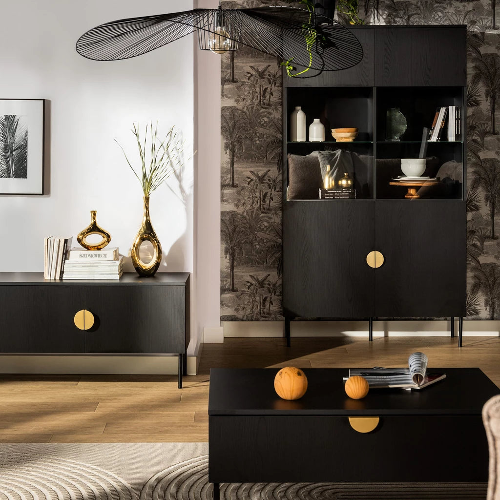 MO Mond Black Display Cabinet