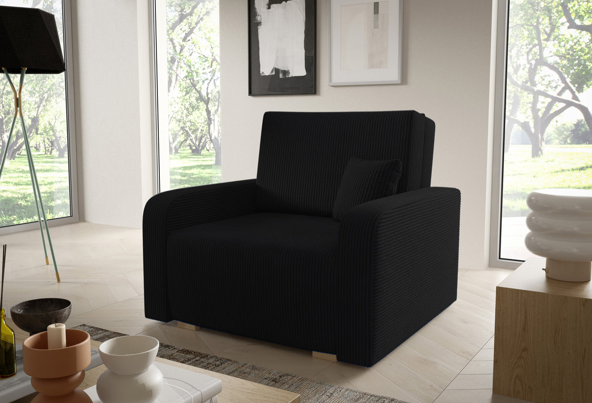 Ness I Chair Bed – Single with Storage-80 cm