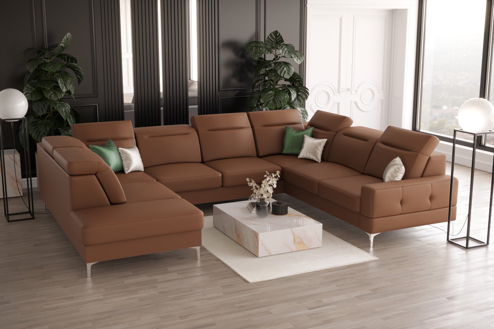 G-Malibu I Corner Sofa: Spacious Comfort and Modern Design