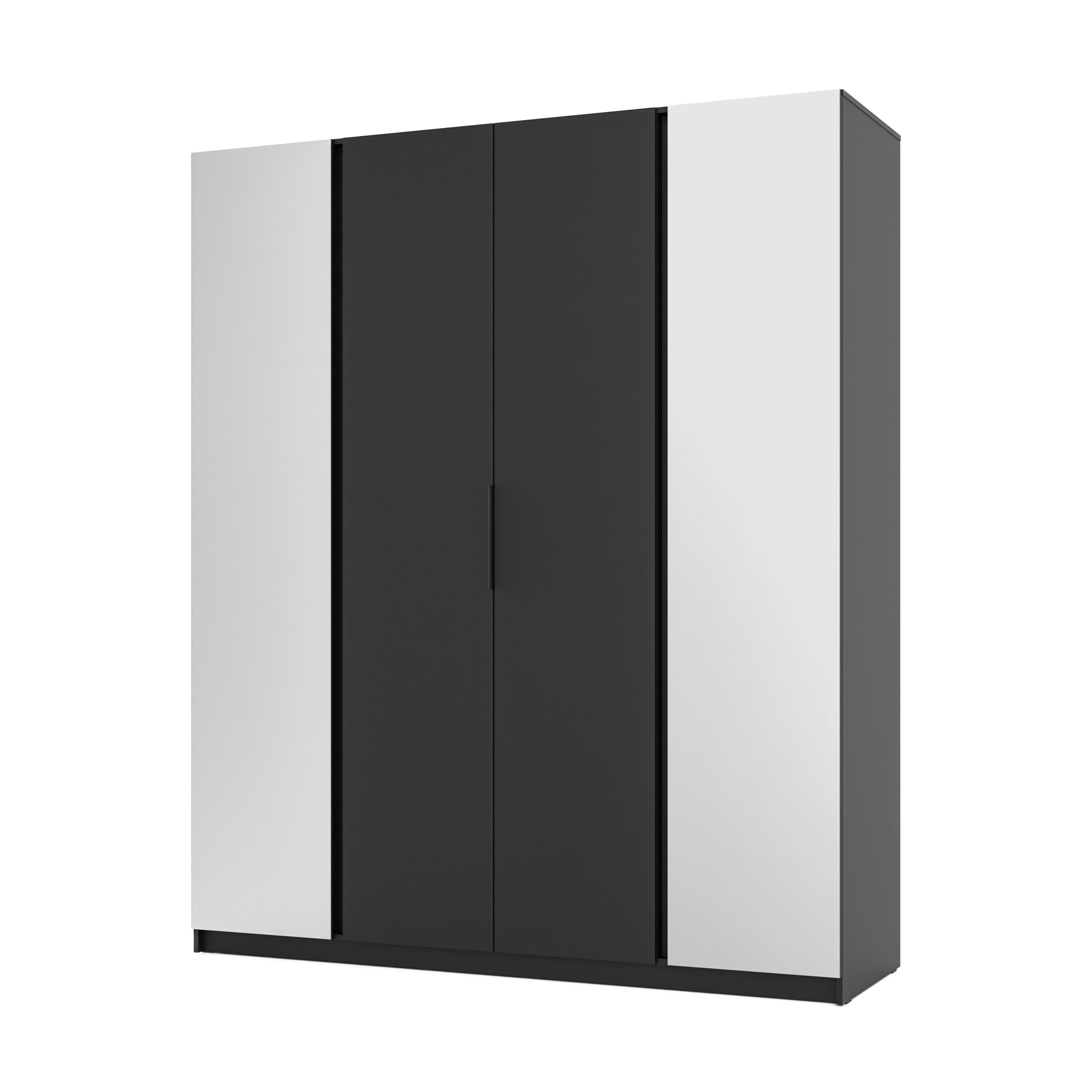 LE KAJA BL/BL 2 2F Wardrobe with Mirror