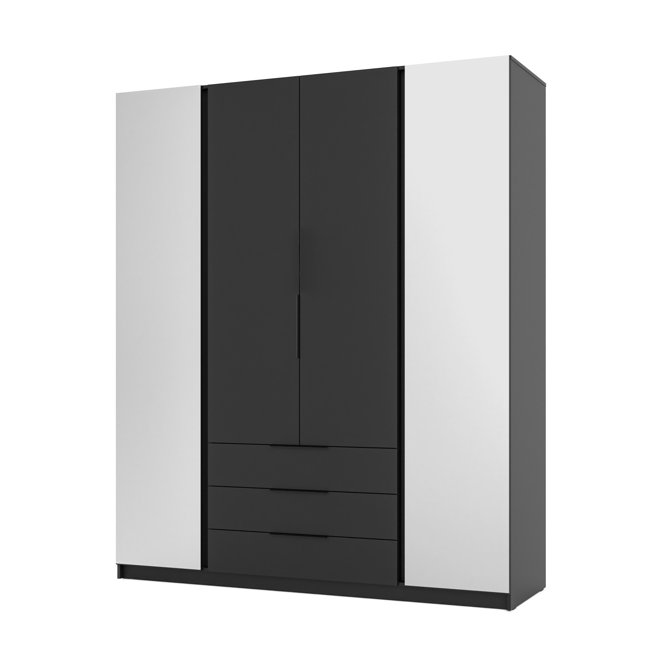 LE KAJA BL/BL 2F 3S Wardrobe with Mirror