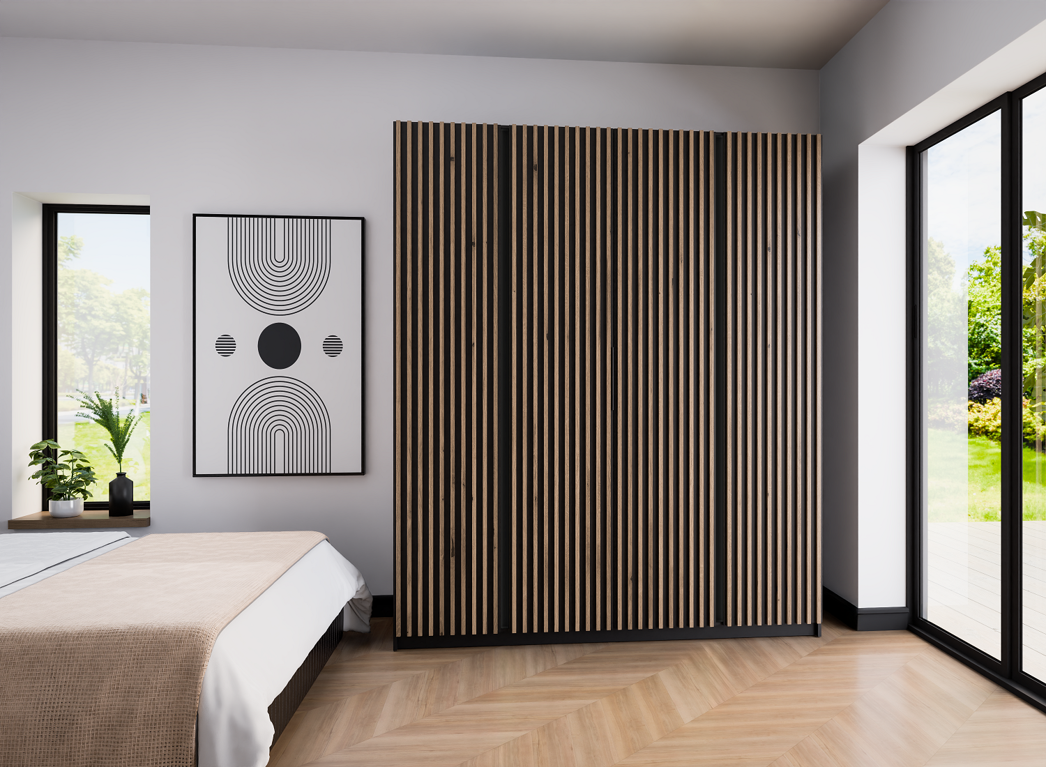 LE KAJA BL/EV-BL 4LAM  Wardrobe