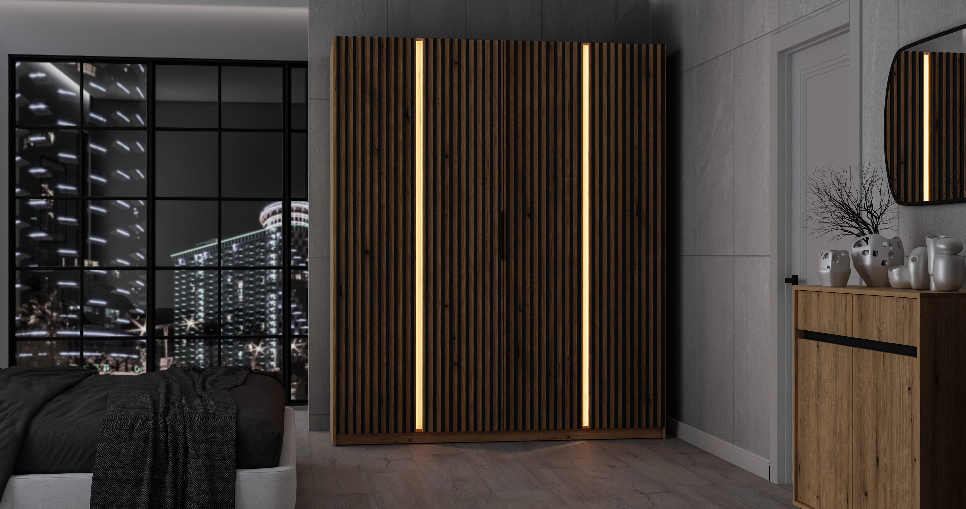 LE KAJA EV/EV-BL 4LAM  Wardrobe