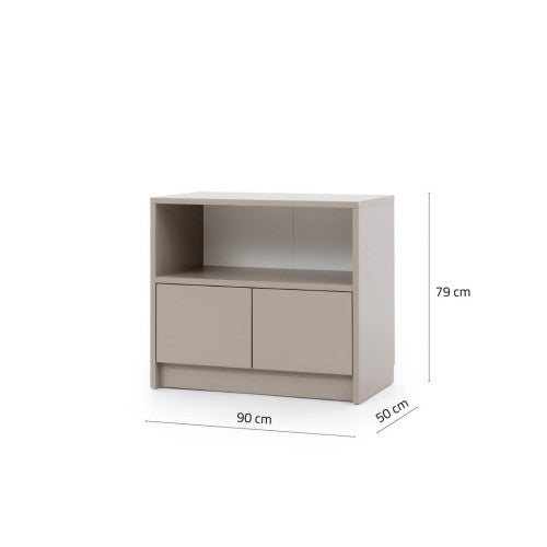 Customizable Genius Murphy Bed with Sofa Set 160 x 200 cm Black Lancelot Oak, LED Lighting