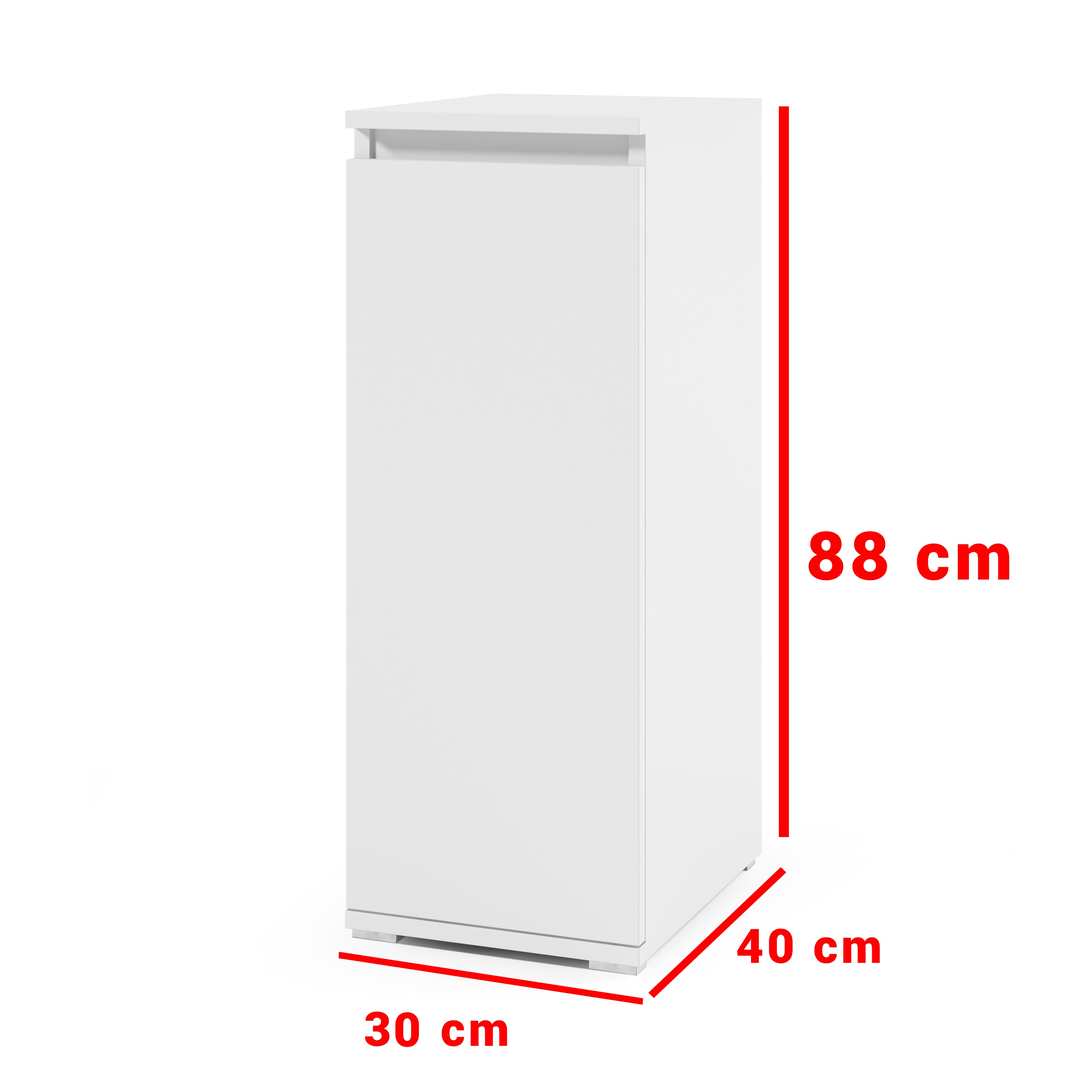 PK Emi 24 Hallway Wardrobe White/ Graphite/Aristan Oak-Black